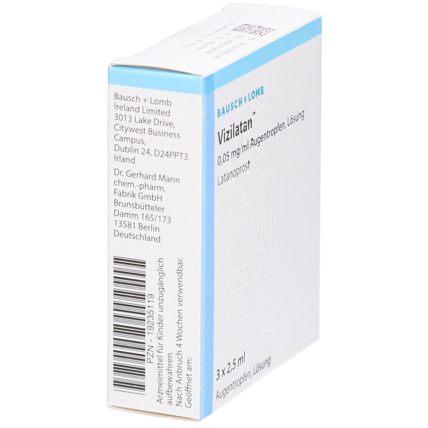 VIZILATAN 0,05 mg/ml Augentropfen unkonserviert