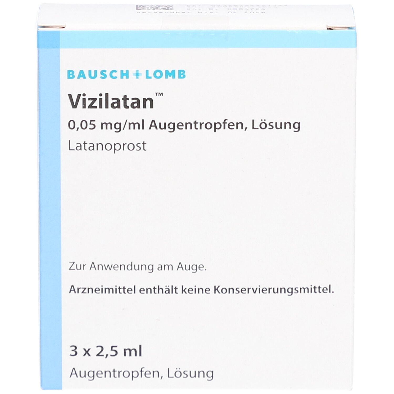 VIZILATAN 0,05 mg/ml Augentropfen unkonserviert