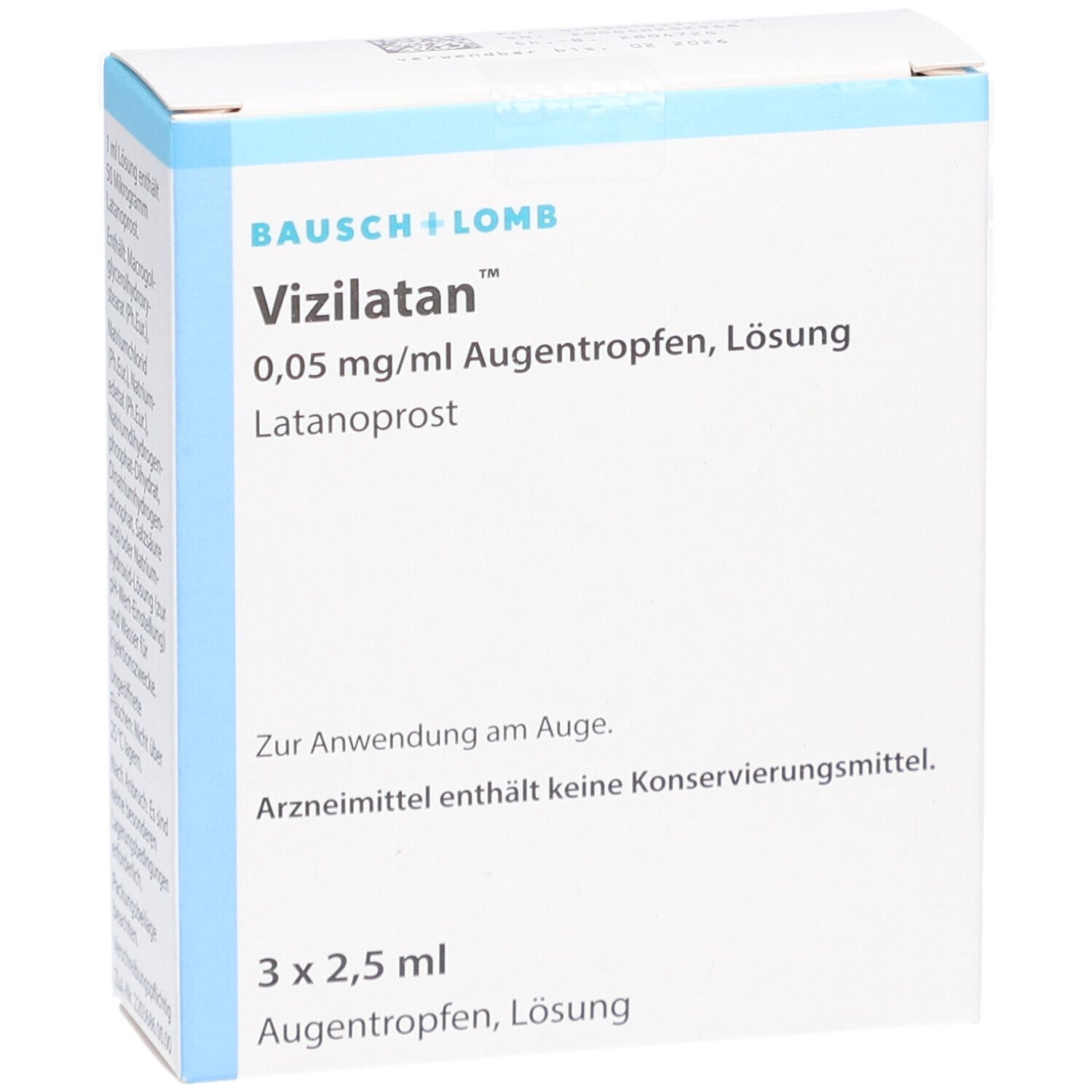 VIZILATAN 0,05 mg/ml Augentropfen unkonserviert
