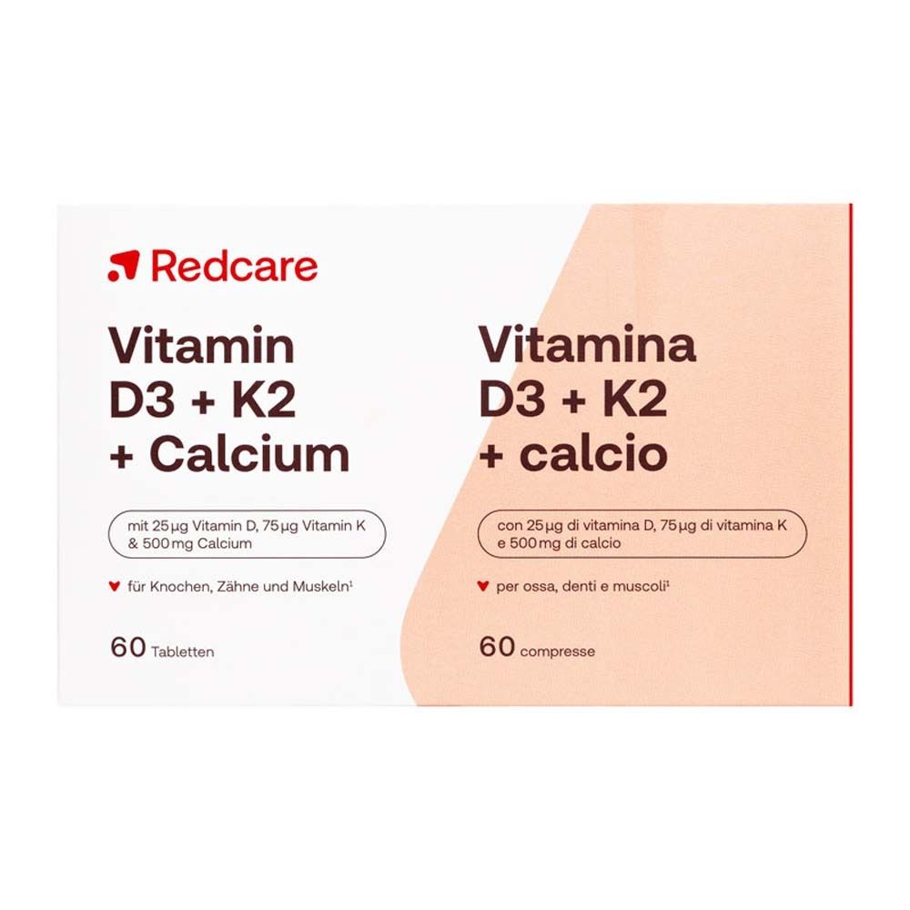 Redcare Vitamin D3, K2 und Calcium