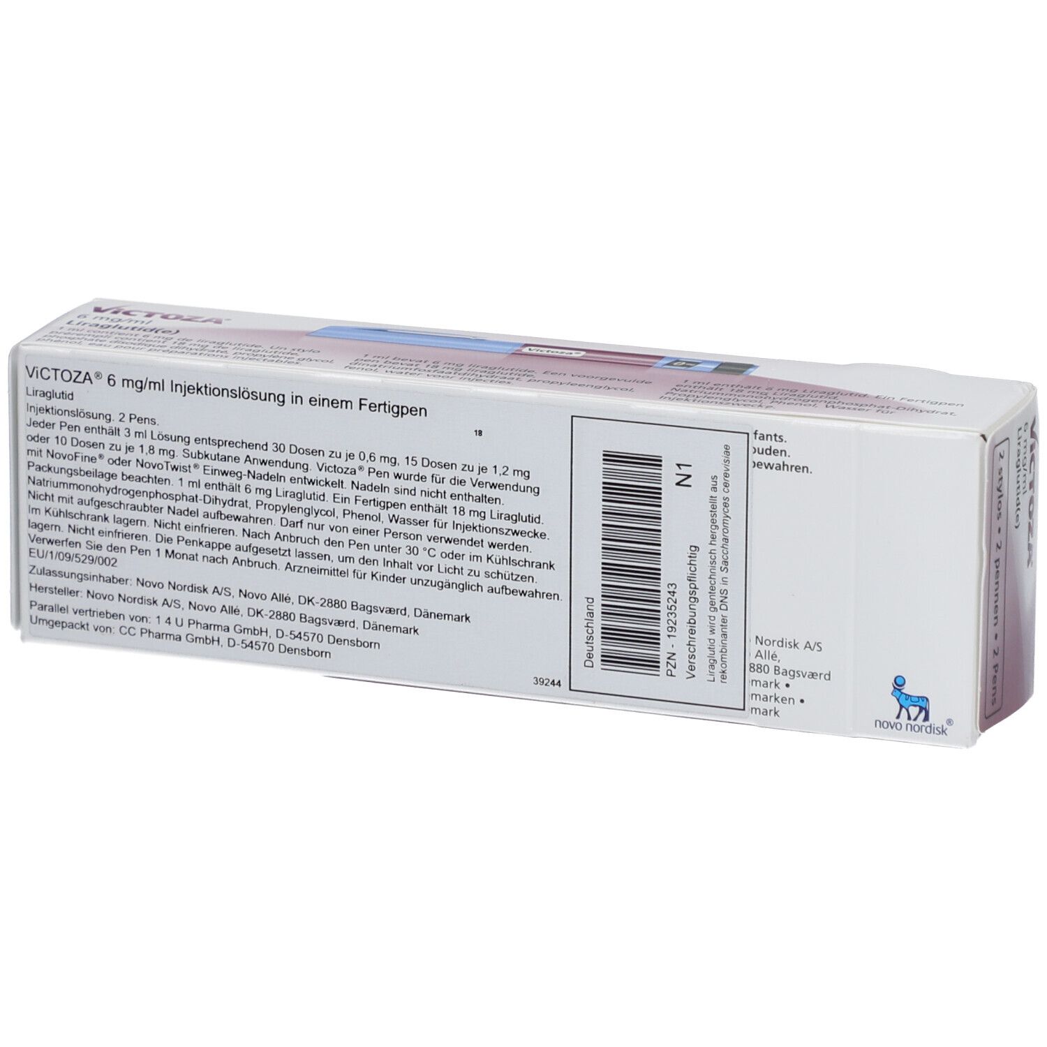 VICTOZA 6 mg/ml Injektionslsg.i.e.Fertigpen