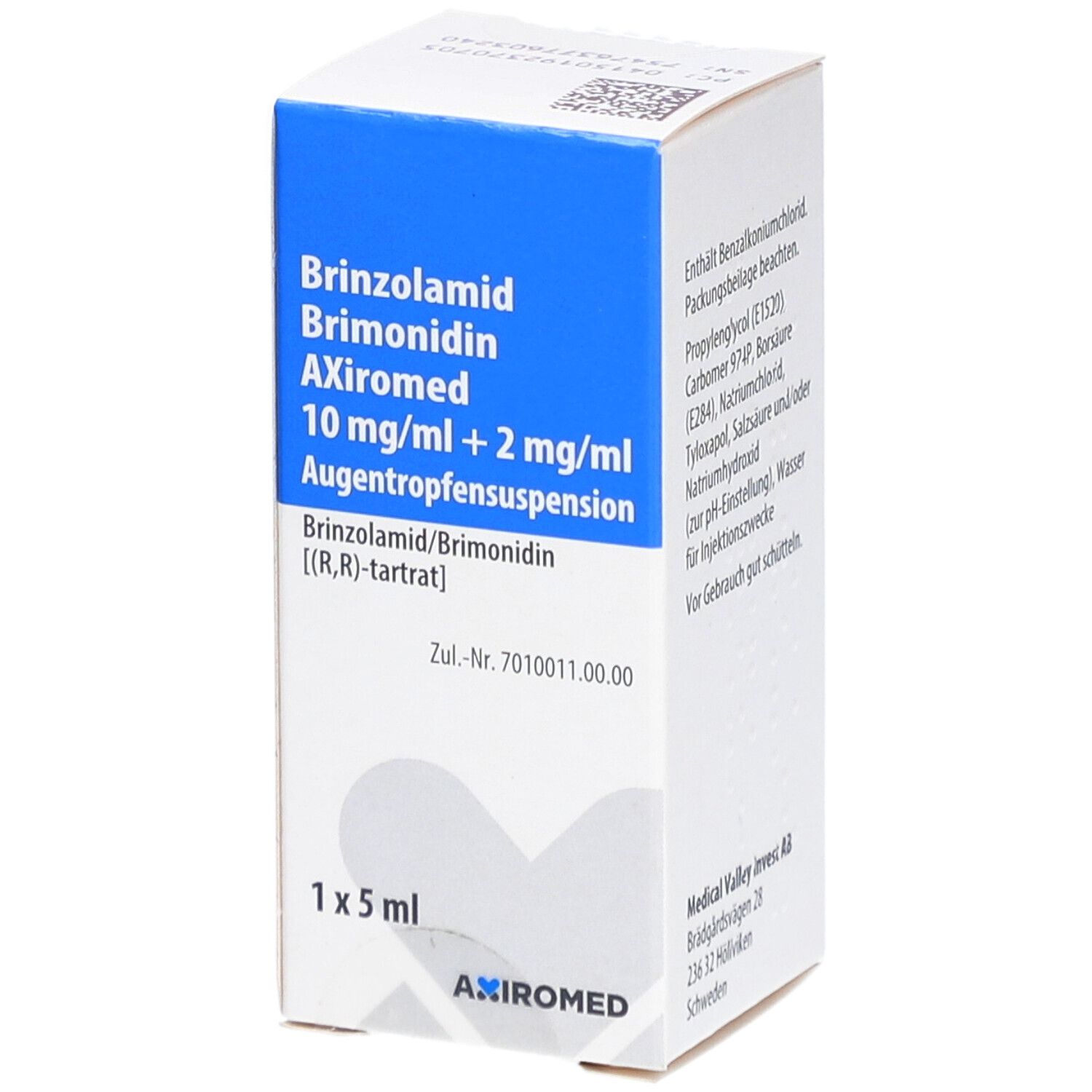 BRINZOLAMID Brimonidin AXiromed 10mg/ml+2mg/ml ATR