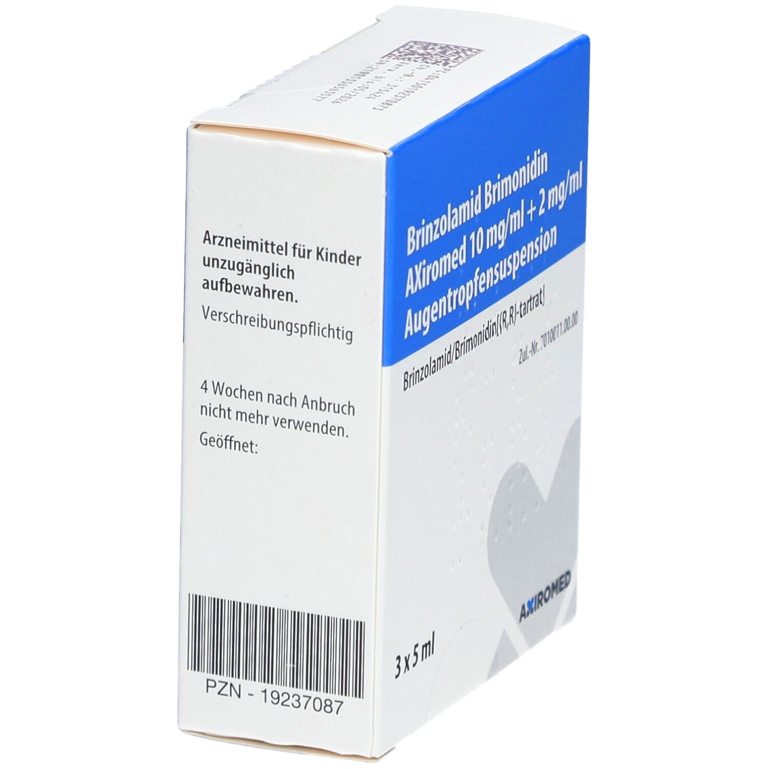 BRINZOLAMID Brimonidin AXiromed 10mg/ml+2mg/ml ATR