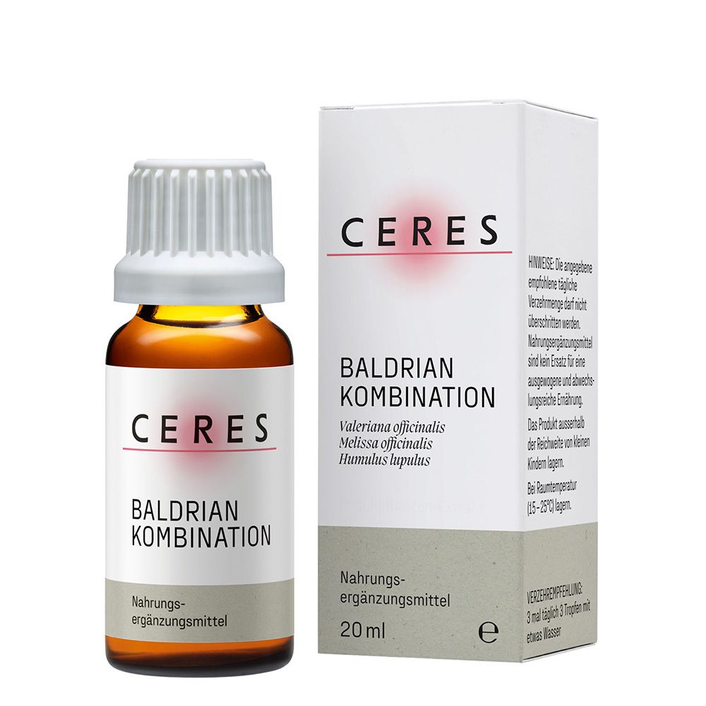 Ceres Baldrian Valeriana Kombination Tropfen 20 ml