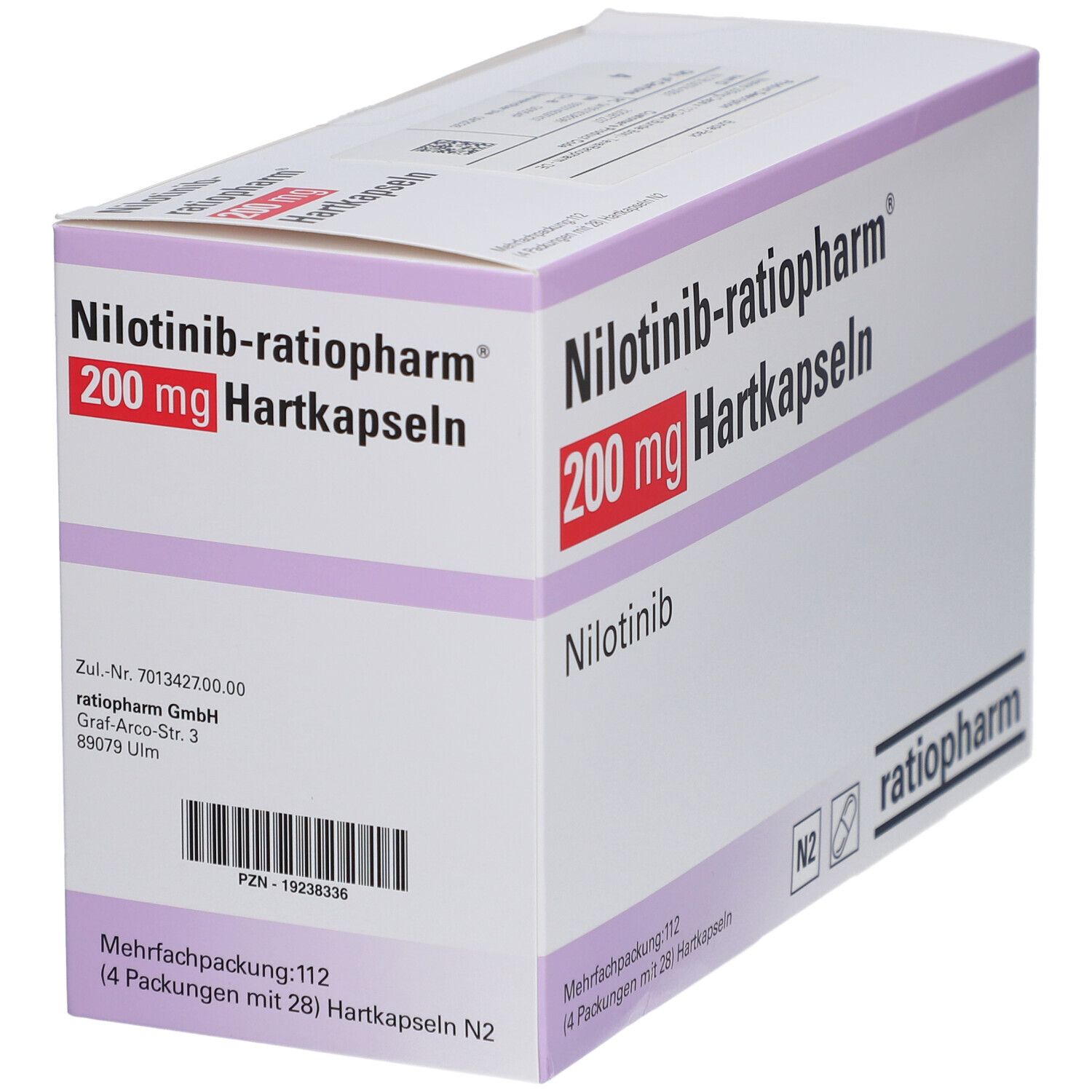 NILOTINIB-ratiopharm 200 mg Hartkapseln