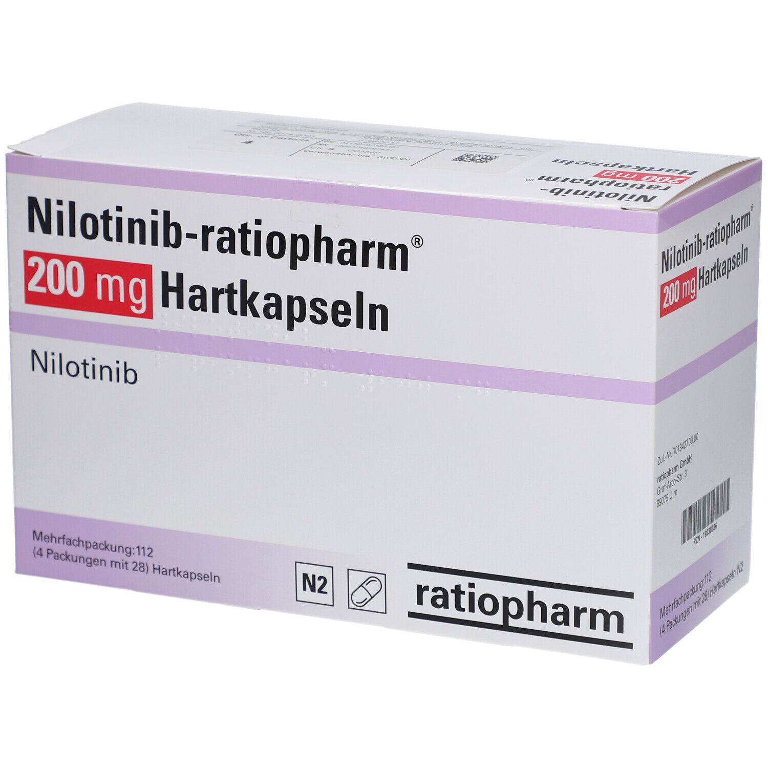 NILOTINIB-ratiopharm 200 mg Hartkapseln