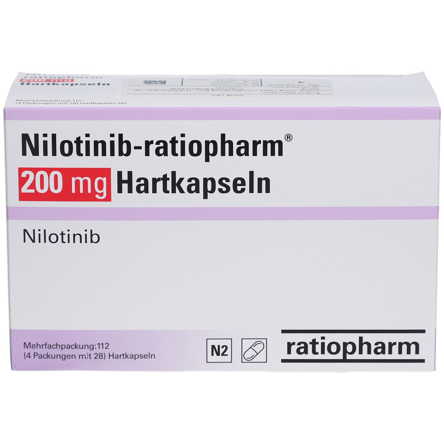NILOTINIB-ratiopharm 200 mg Hartkapseln