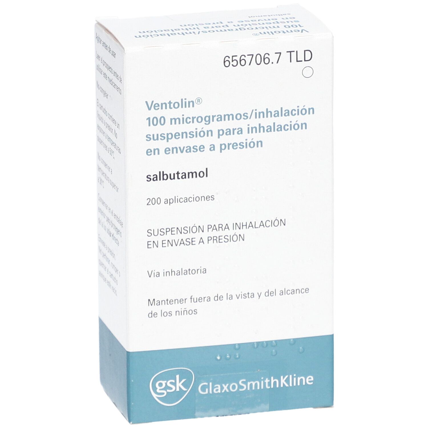 VENTOLIN 100 µg/Dosis Dosieraerosol 200 Hub ES