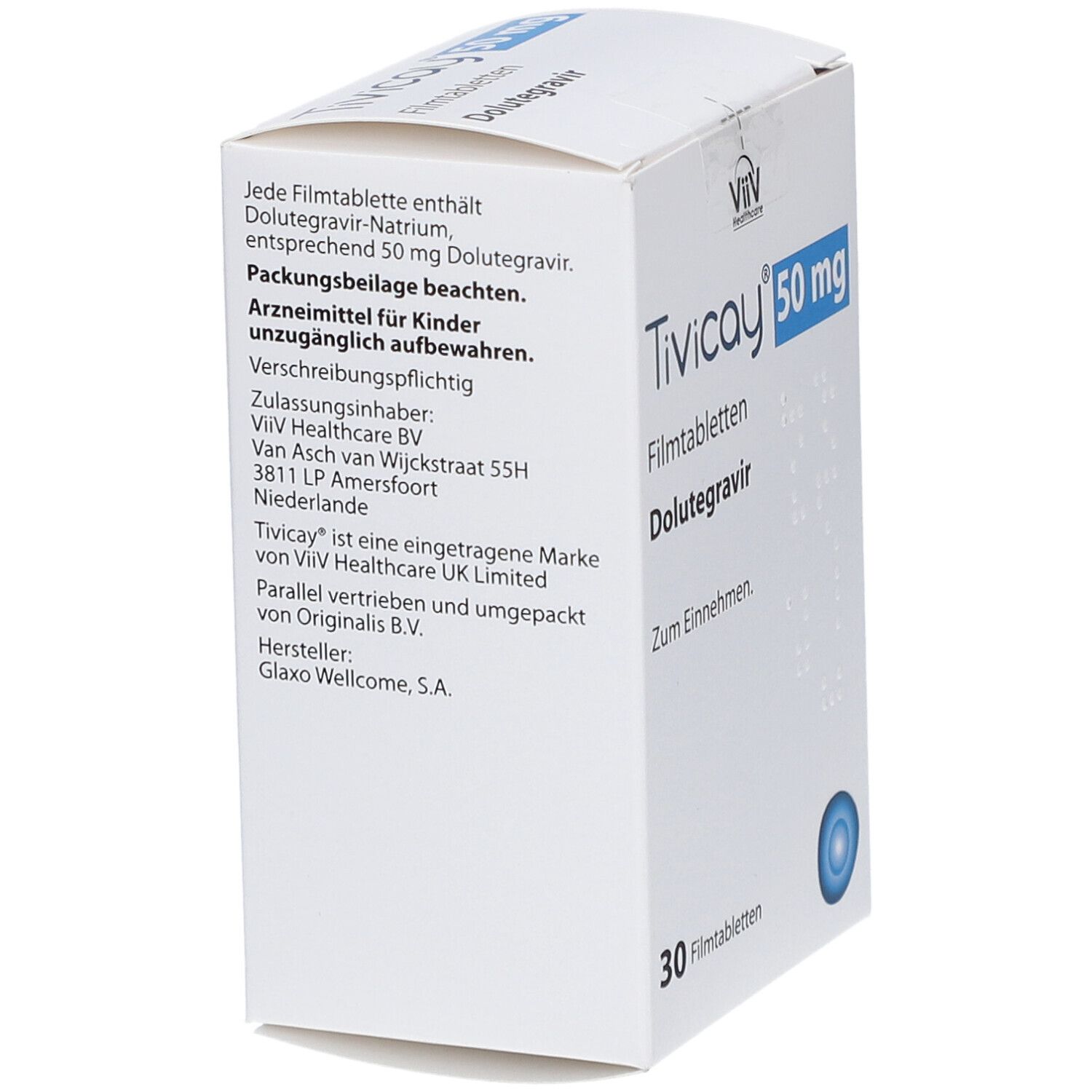 TIVICAY 50 mg Filmtabletten