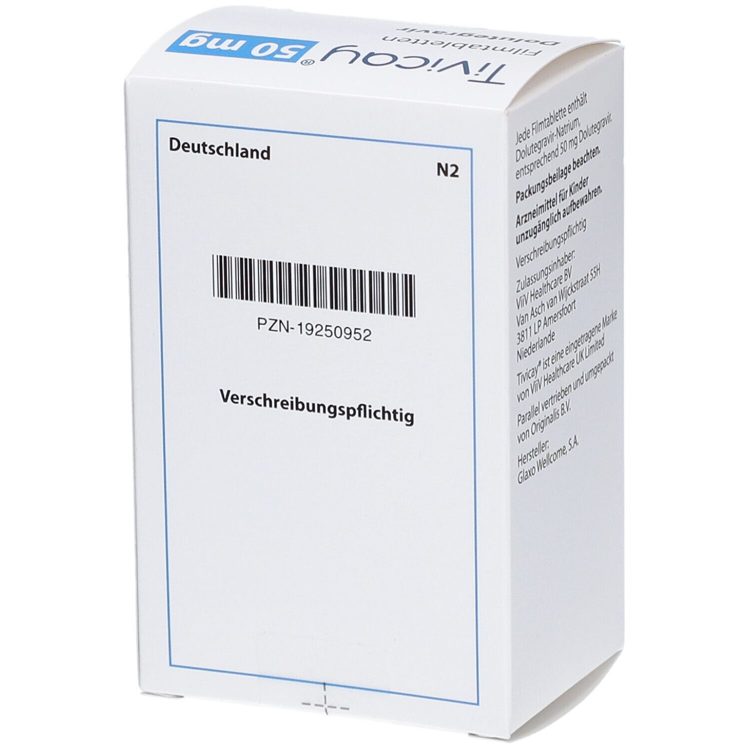 TIVICAY 50 mg Filmtabletten