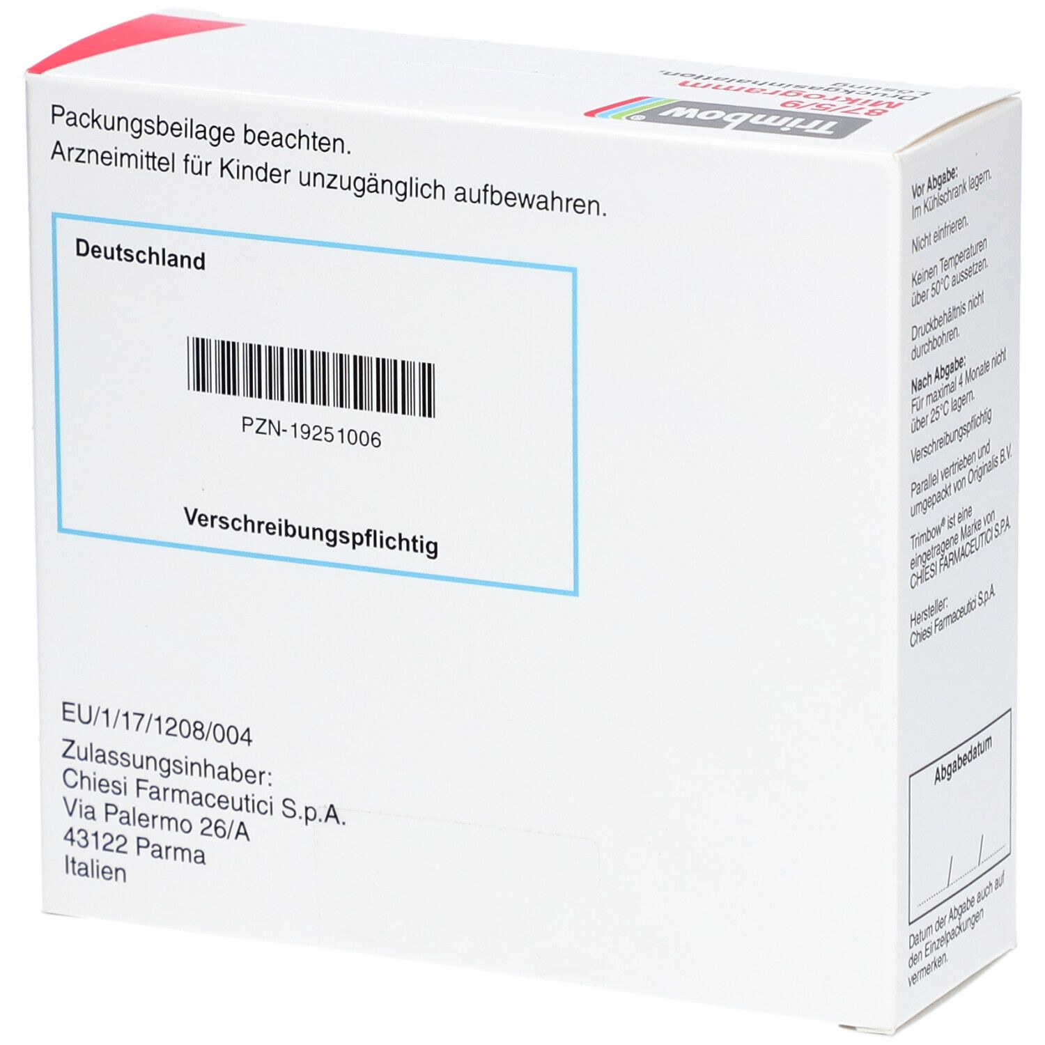 TRIMBOW 87 µg/5 µg/9 µg 120 Hub Druckgasinhalation