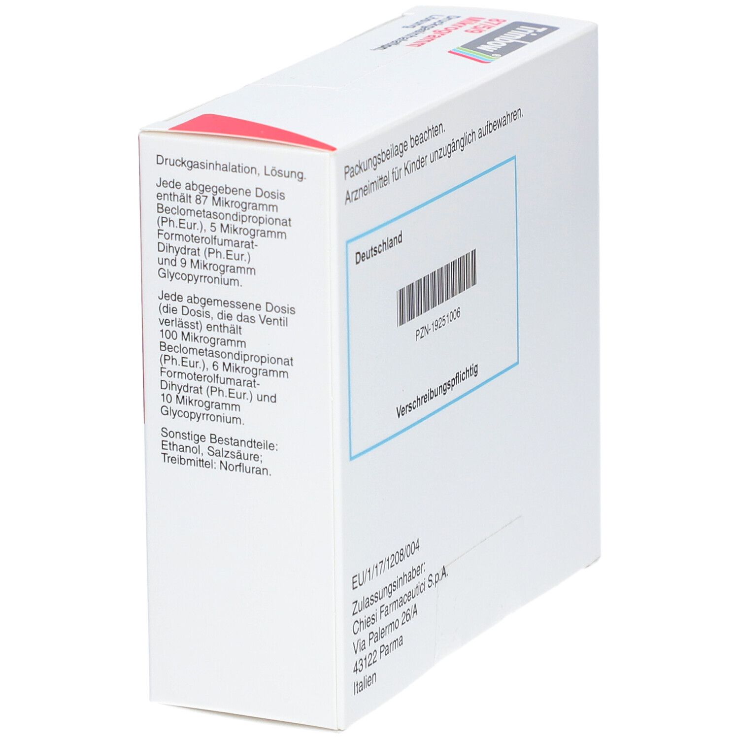 TRIMBOW 87 µg/5 µg/9 µg 120 Hub Druckgasinhalation