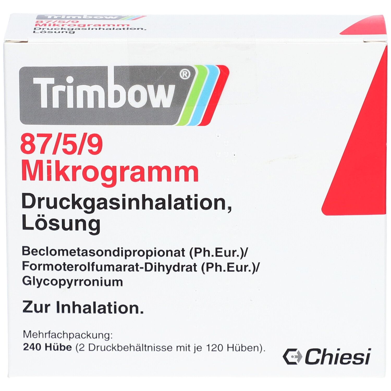 TRIMBOW 87 µg/5 µg/9 µg 120 Hub Druckgasinhalation