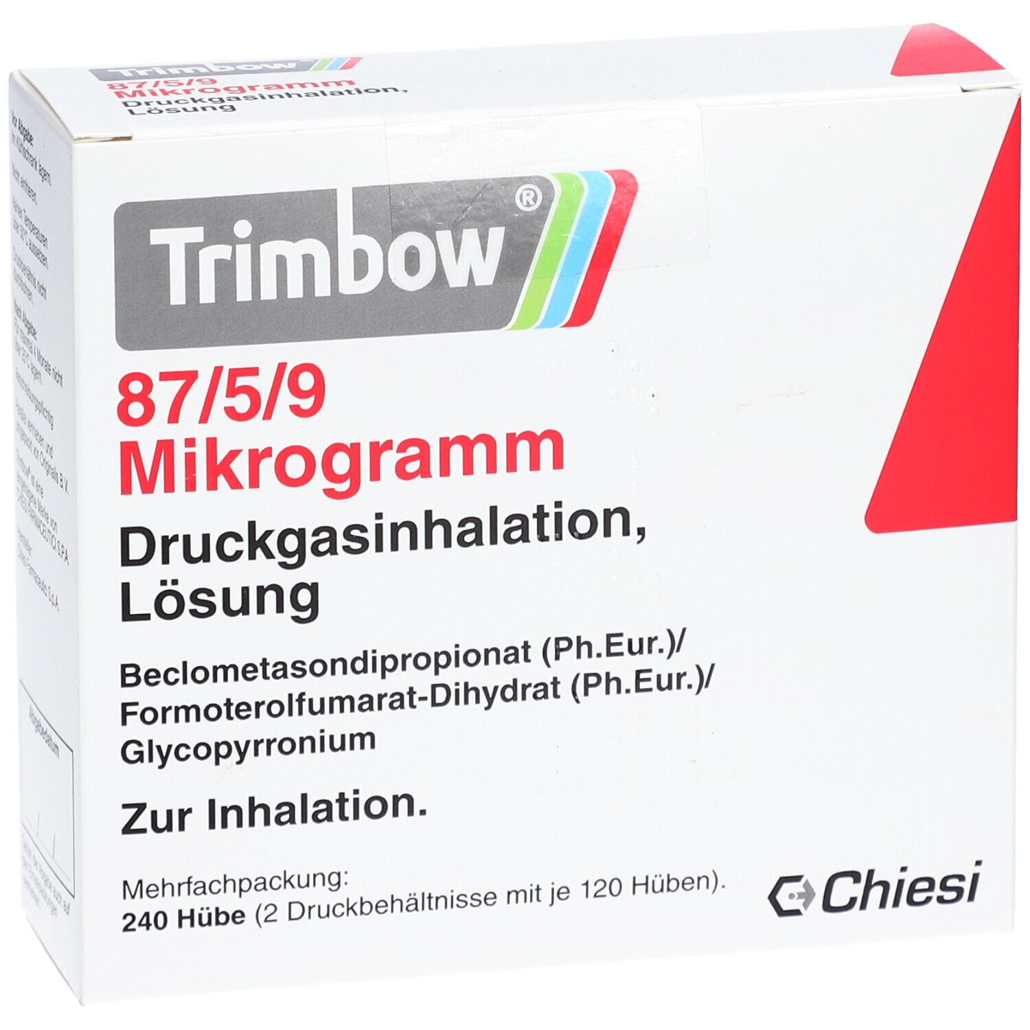 TRIMBOW 87 µg/5 µg/9 µg 120 Hub Druckgasinhalation