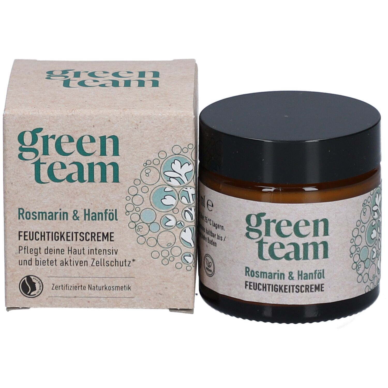 green team Rosmarin & Hanföl Feuchtigkeitscreme