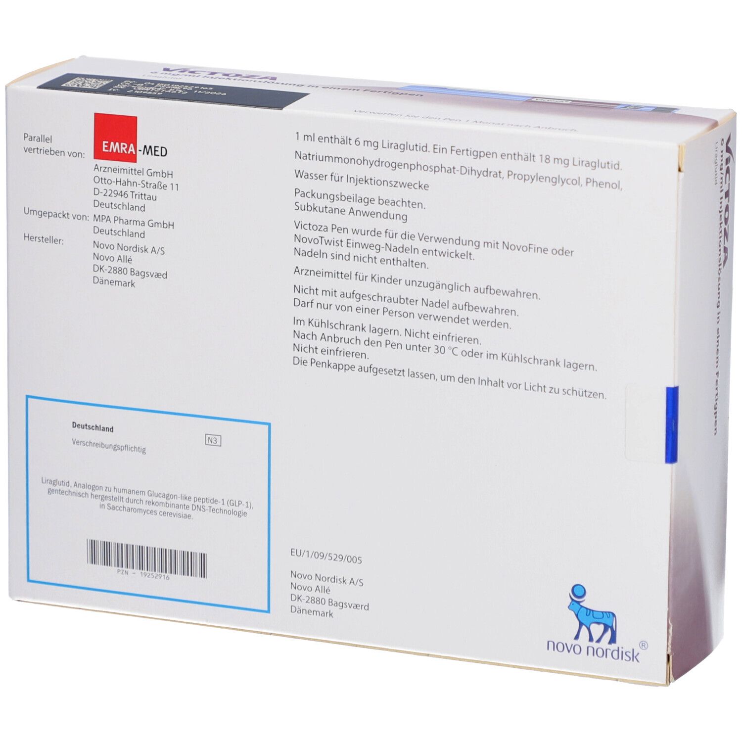 VICTOZA 6 mg/ml Injektionslsg.i.e.Fertigpen