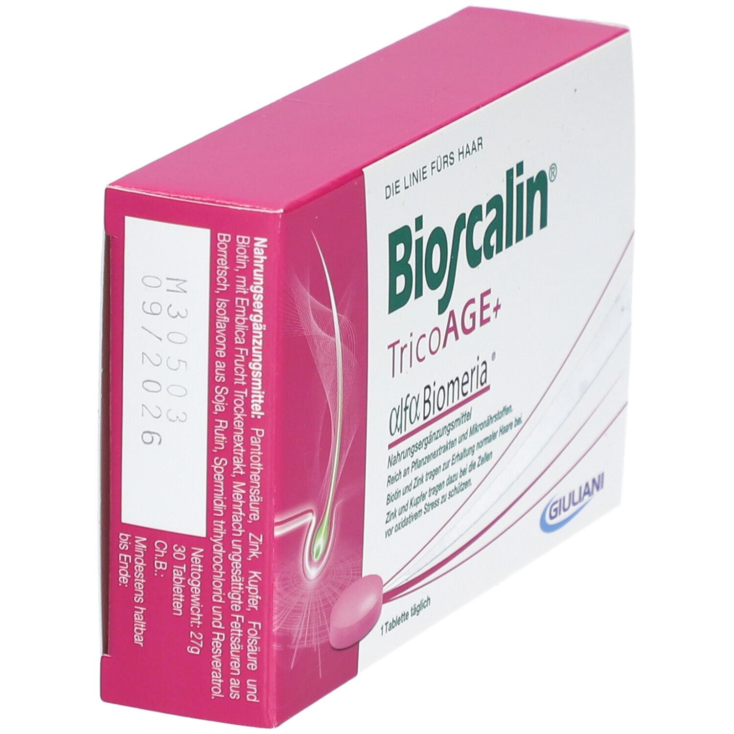 BIOSCALIN® TricoAGE+ mit alfa Biomeria®