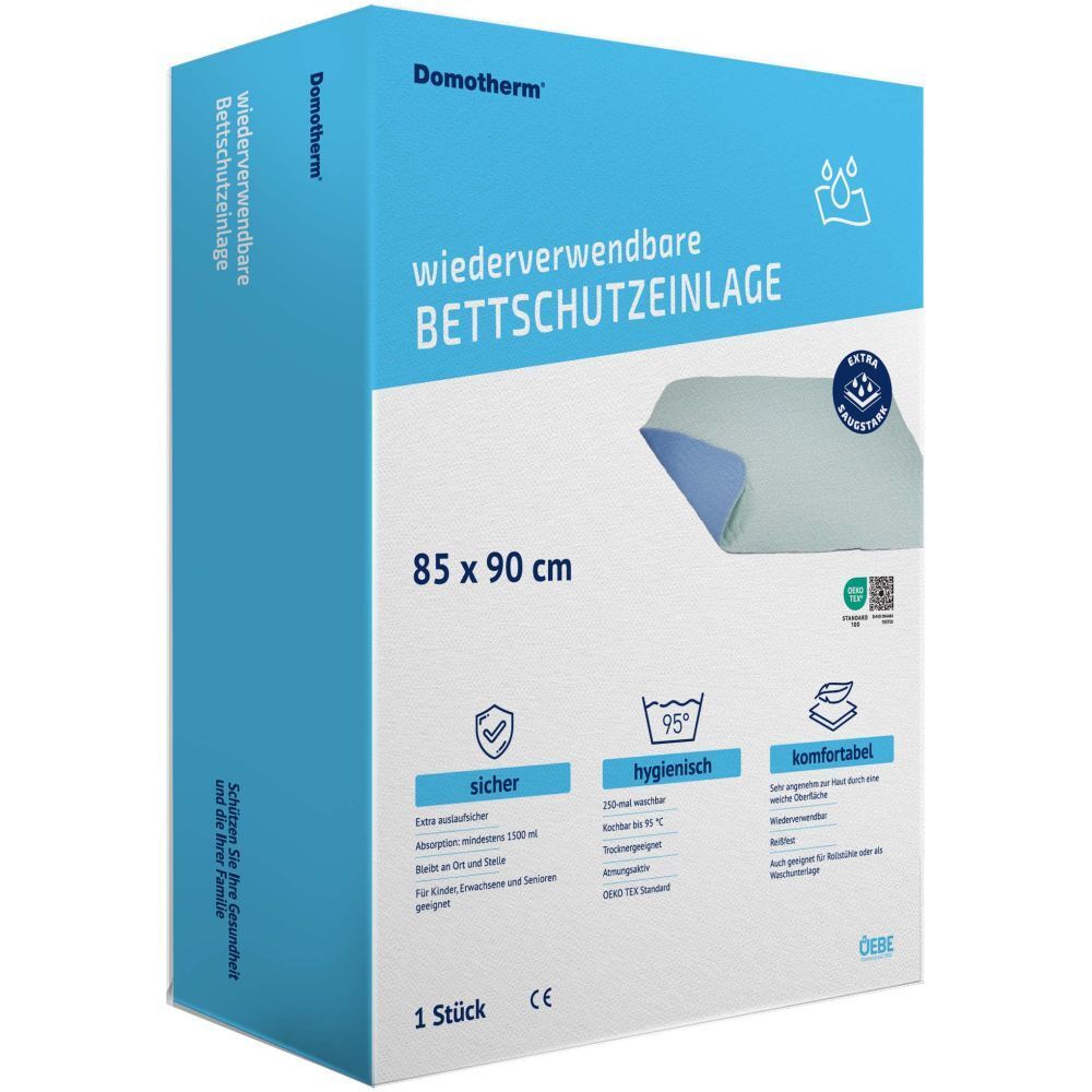 Domotherm Bettschutzeinlage waschbar 85x90cm 1 St Einlagen