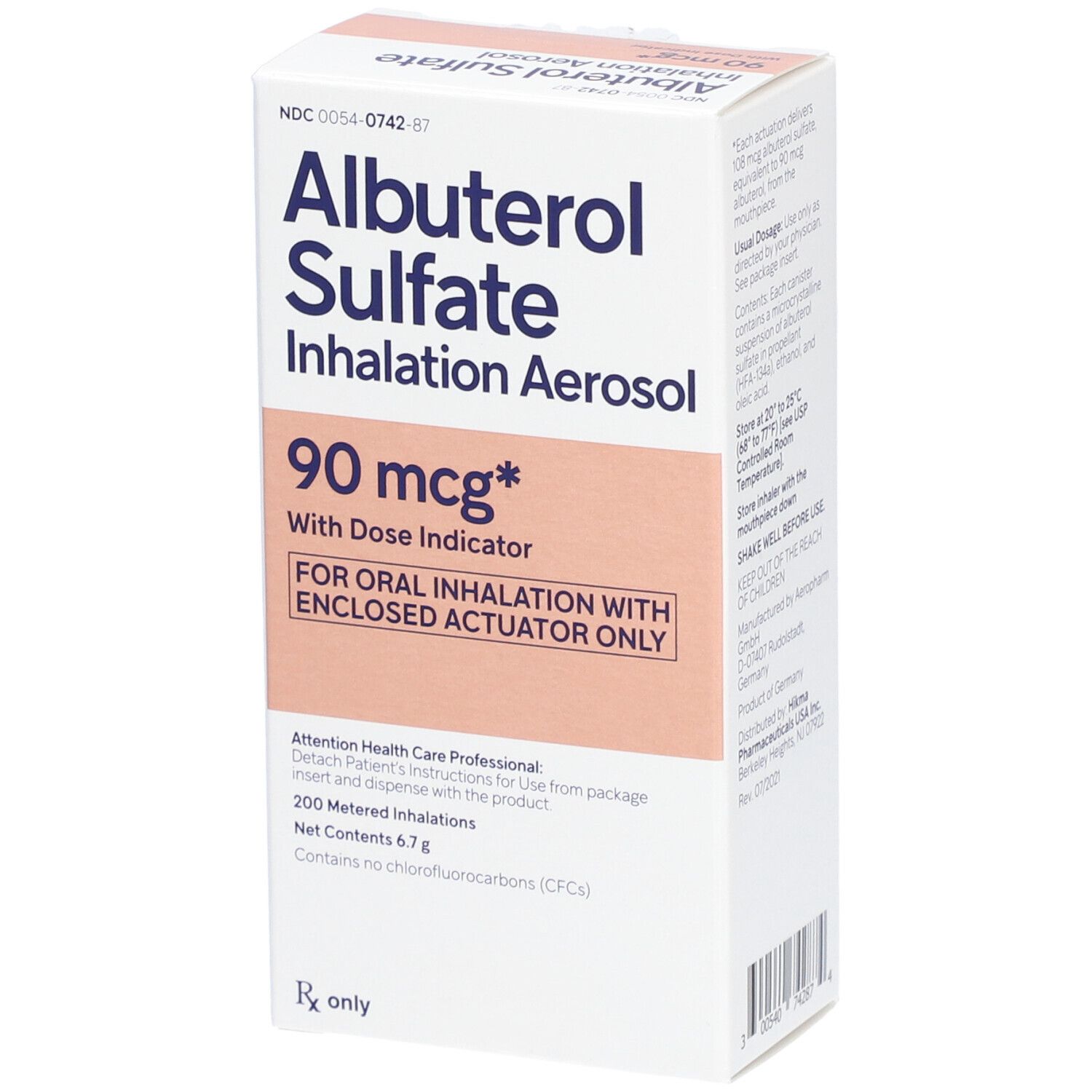 ALBUTEROL Sulfate Inh.Aerosol Hikma 200 Hub USA