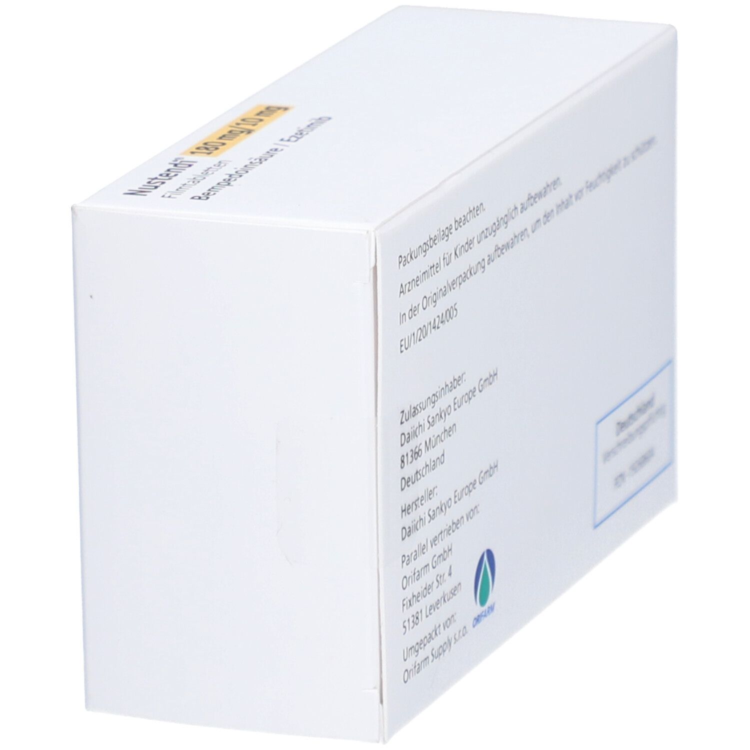 NUSTENDI 180 mg/10 mg Filmtabletten