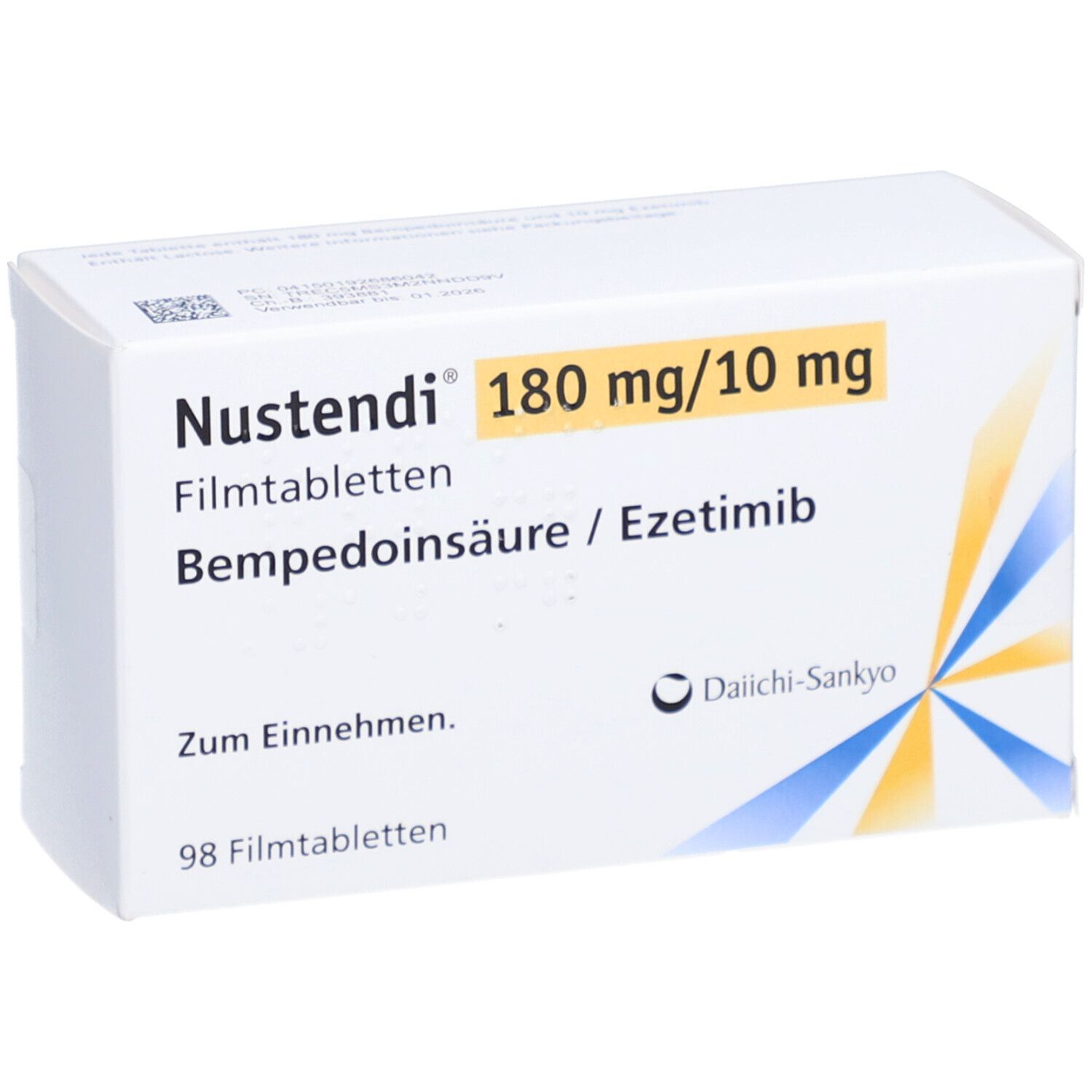NUSTENDI 180 mg/10 mg Filmtabletten