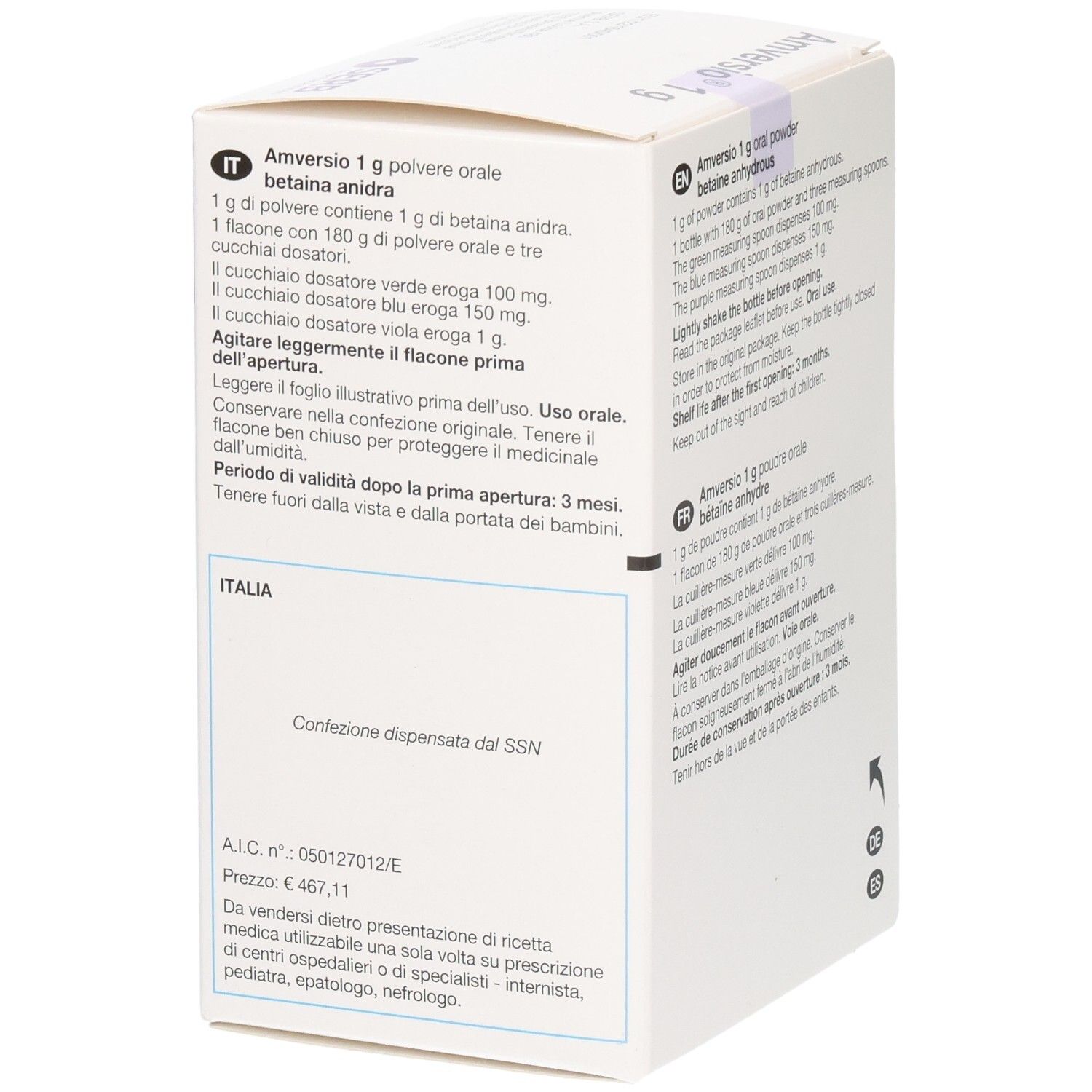 AMVERSIO 1 g Pulver zum Einnehmen