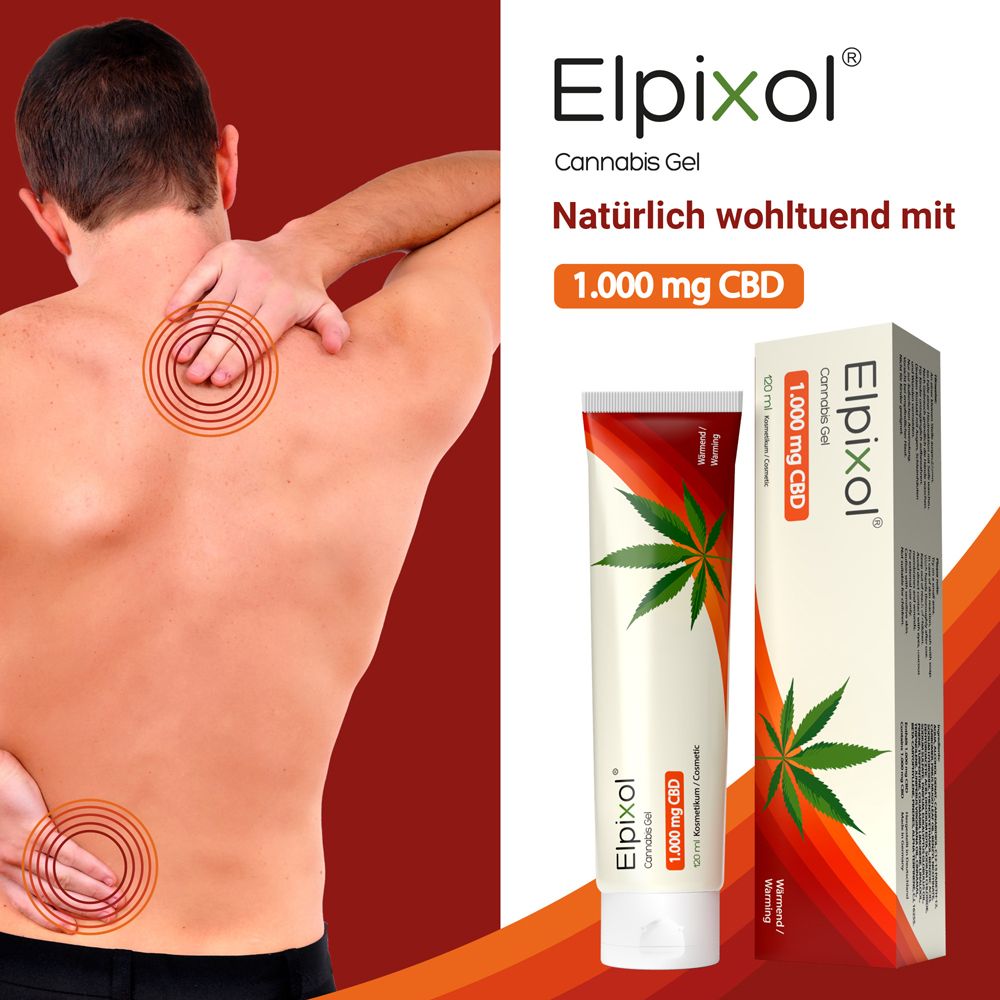 ELPIXOL® Cannabis Gel mit 1.000 mg CBD – Wärmesalbe