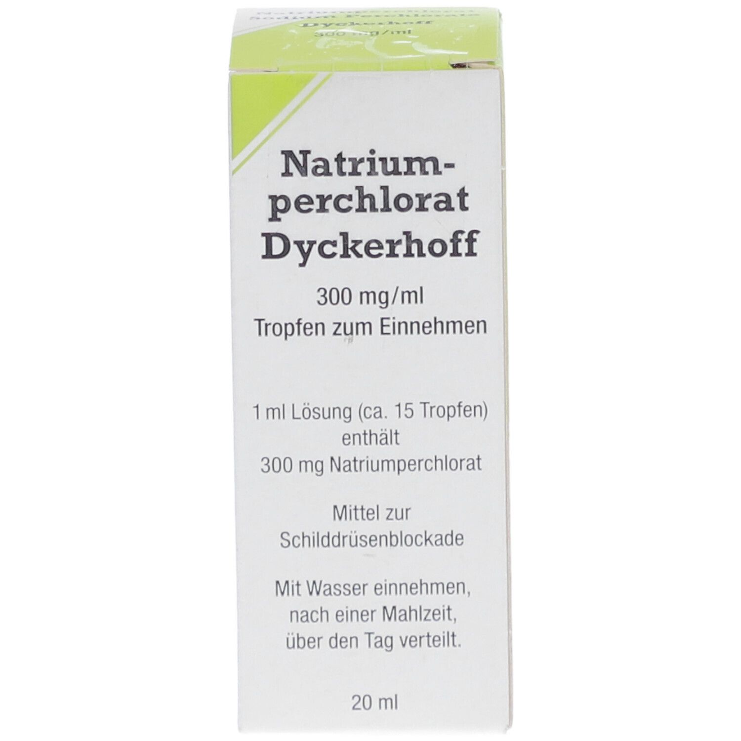 NATRIUMPERCHLORAT Dyckerhoff 300 mg/ml Tro.z.Einn.