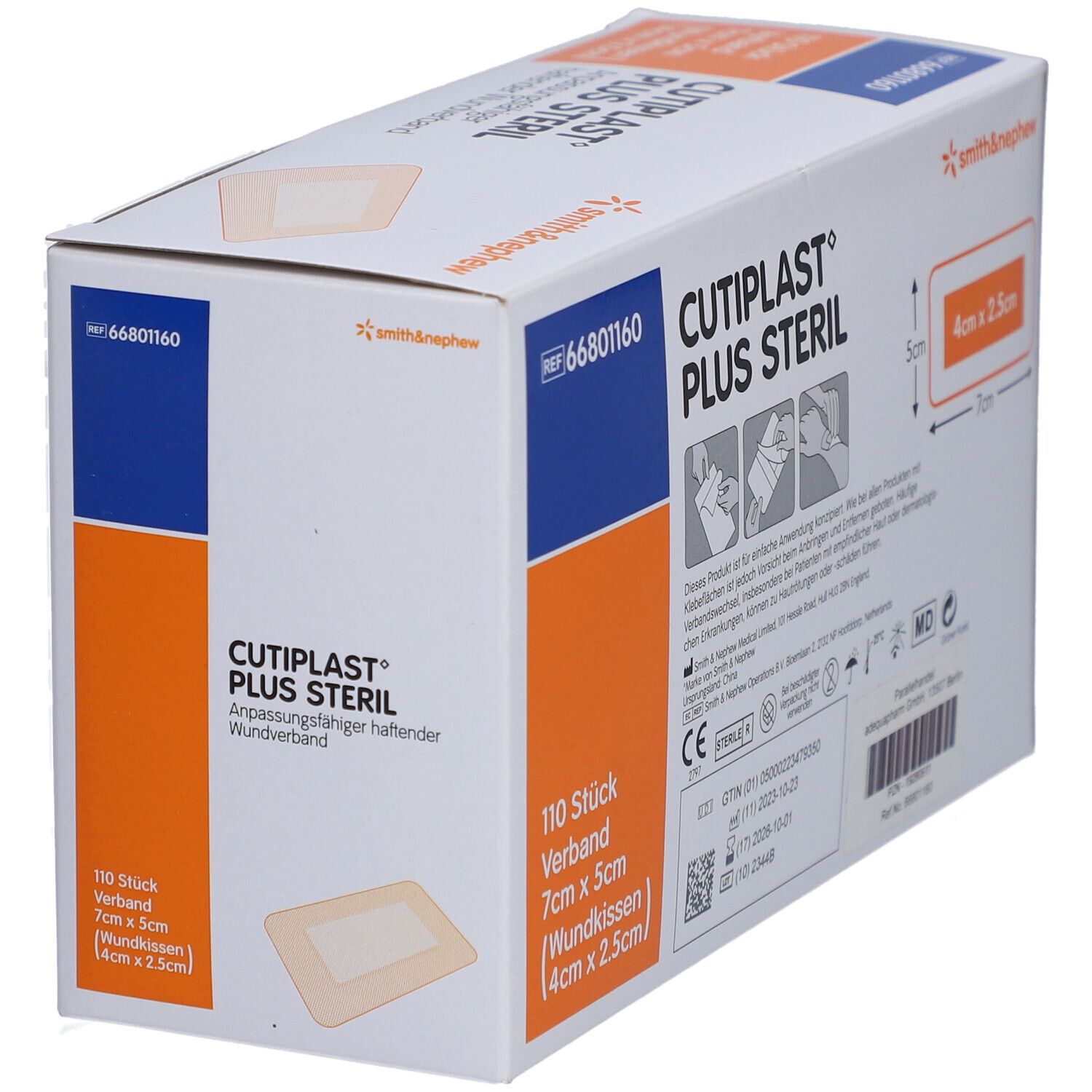Cutiplast® Plus Steril 7 x 5 cm