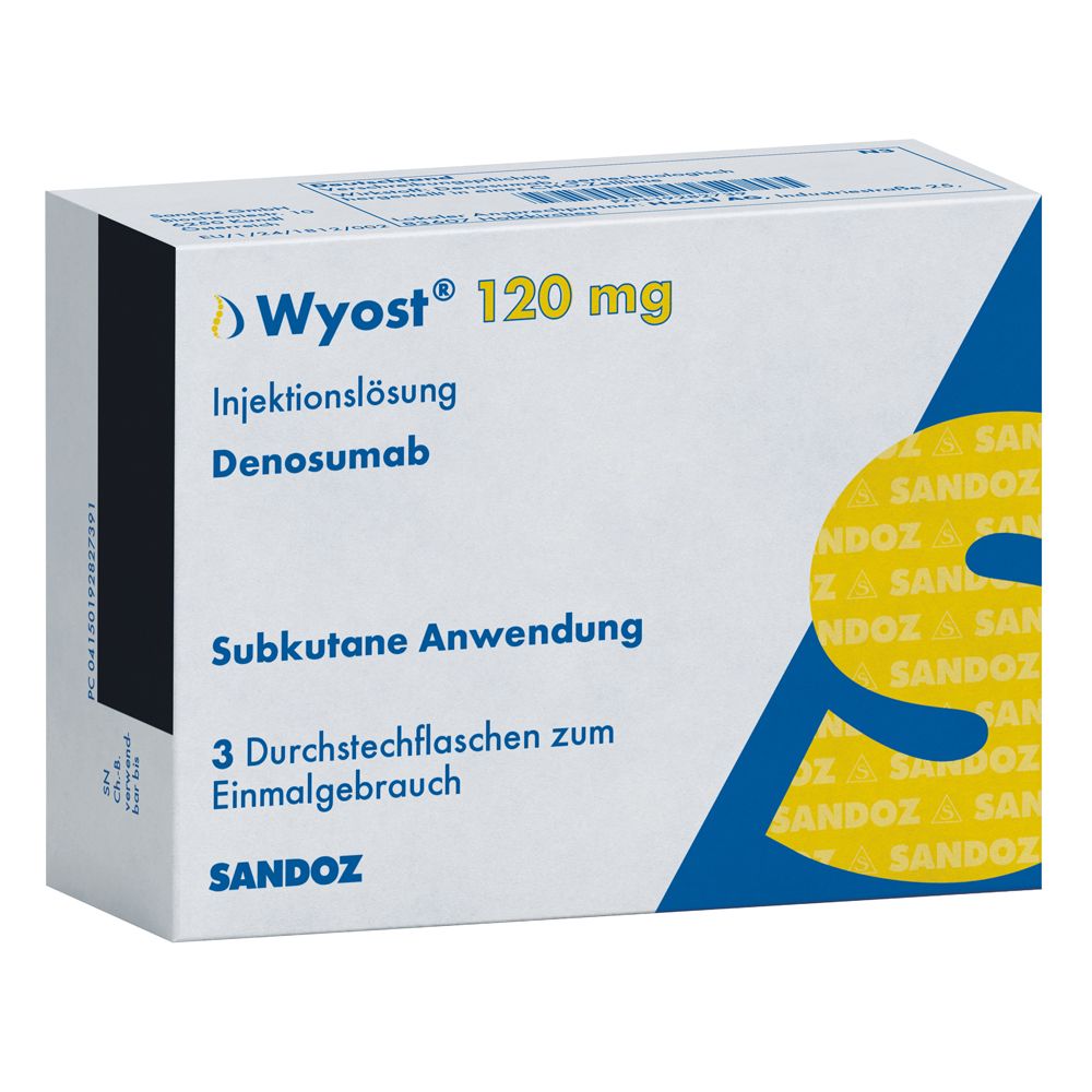 WYOST 120 mg Injektionslösung Dsfl. 3 St mit dem E-Rezept kaufen - Shop ...