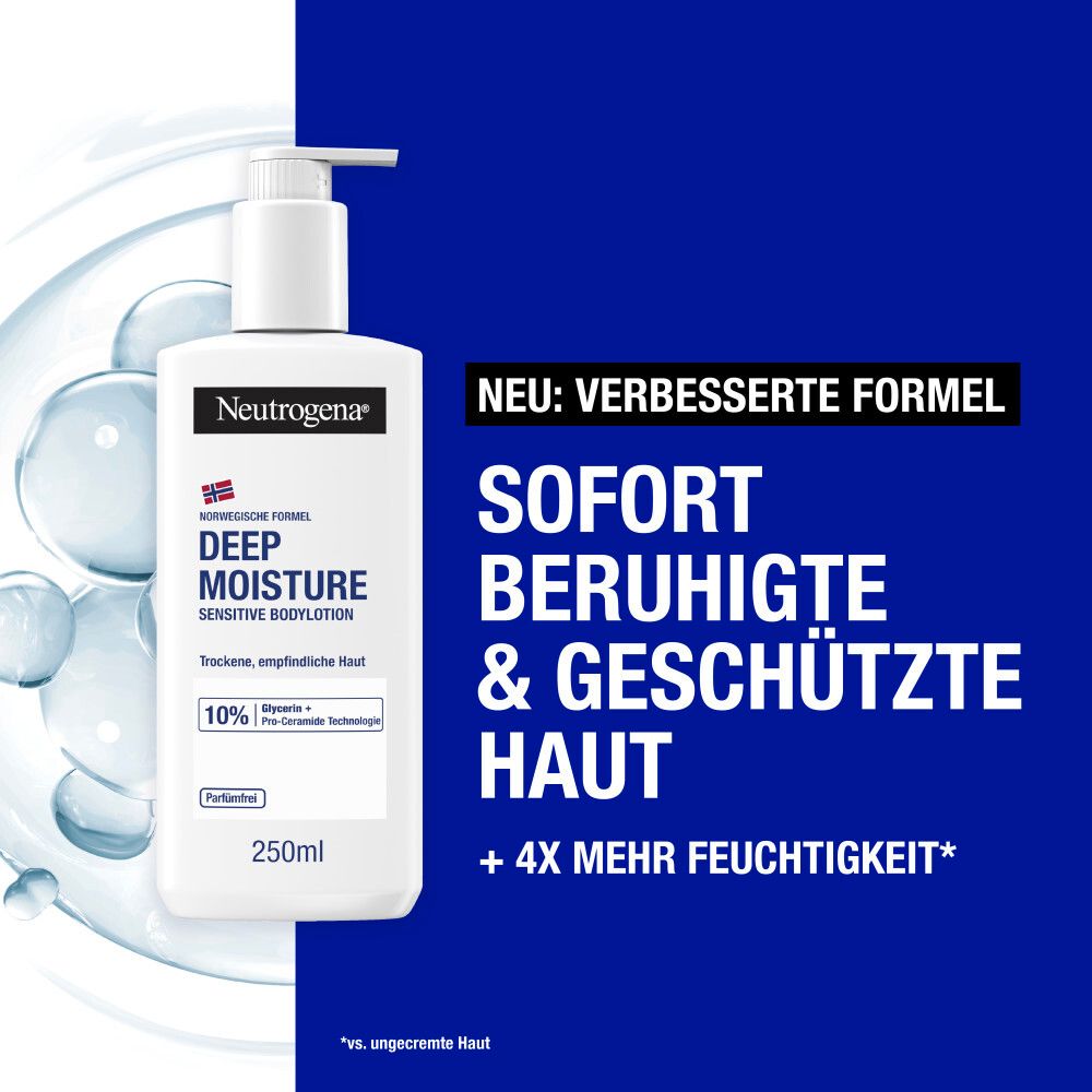 Neutrogena Deep Moisture Bodylotion sensitive 250 ml Lotion