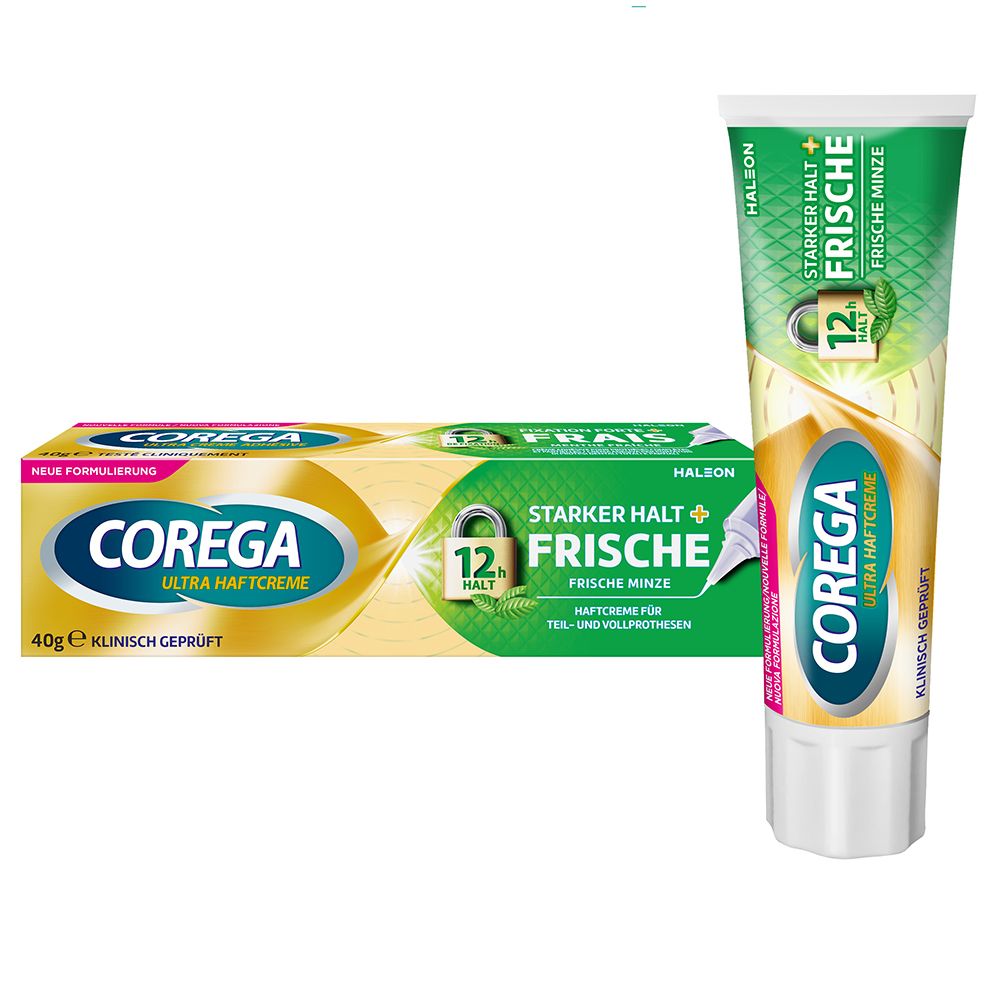 Corega Ultra Haftcreme Starker Halt + Frische