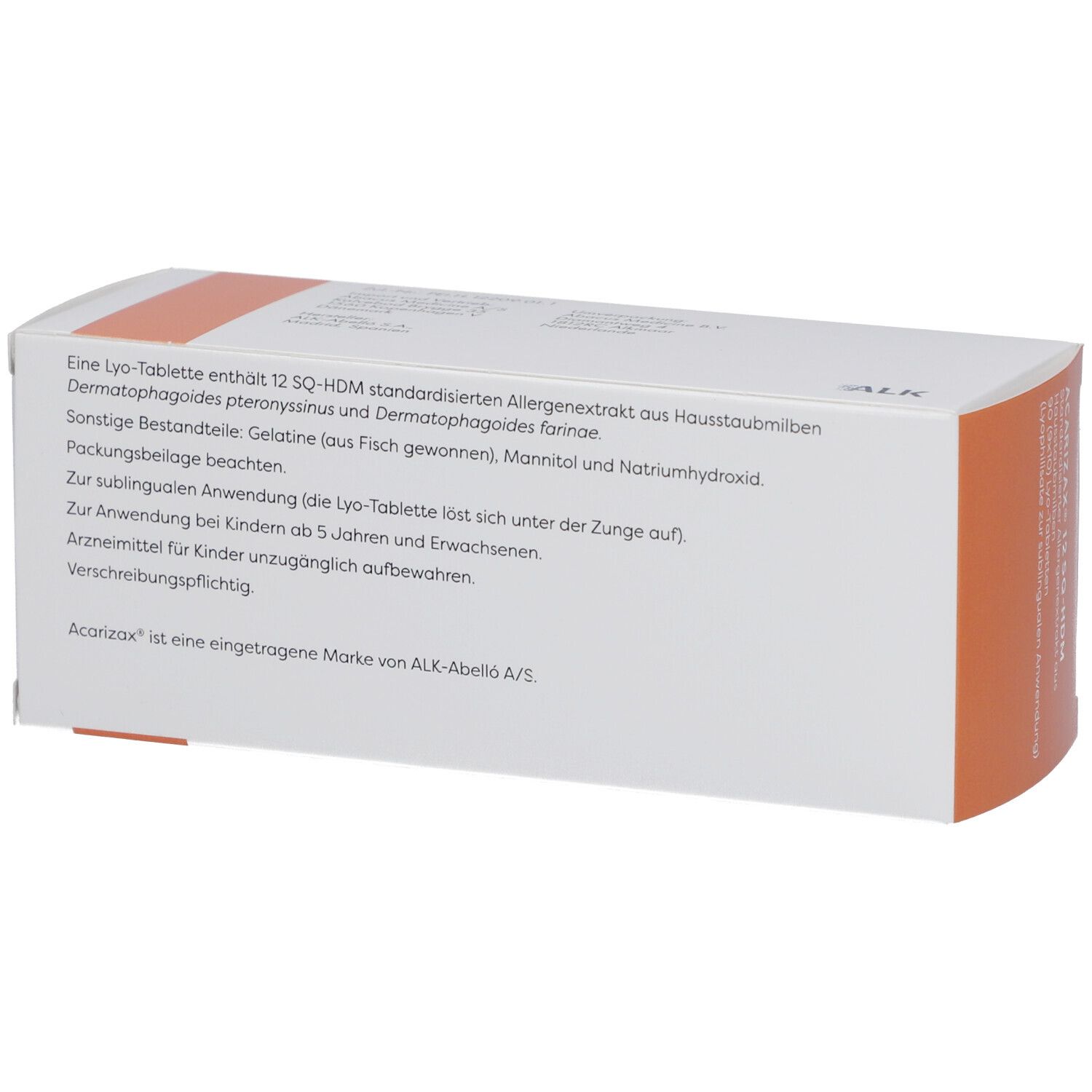 Weiße Schachtel, Text auf Deutsch. Enthält Informationen zu Inhaltsstoffen und Anwendung.