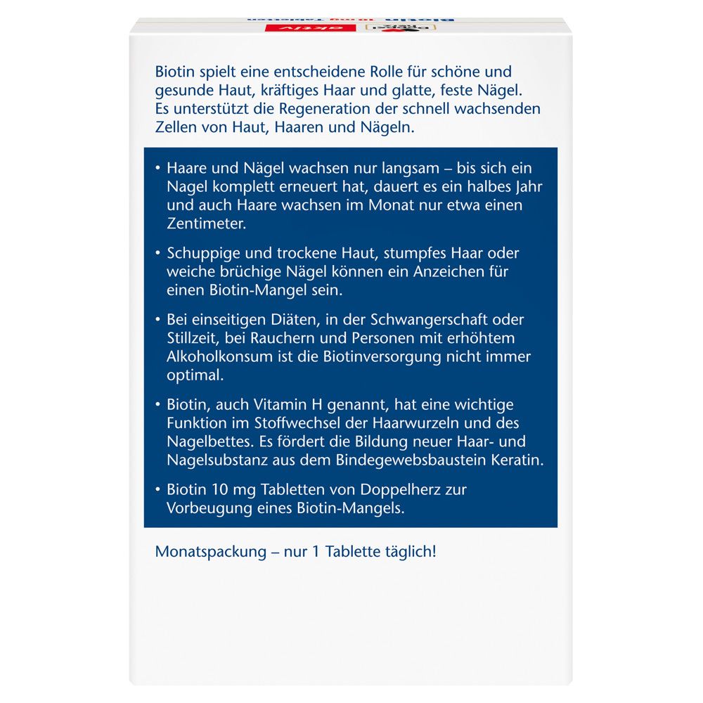 Doppelherz® aktiv Biotin 10 mg Tabletten