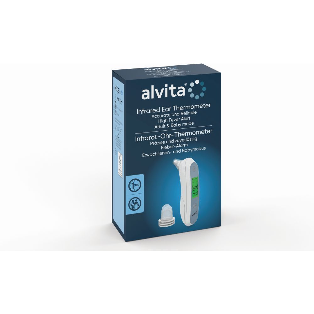 Alvita Infrarot-Ohrthermometer 1 St Fieberthermometer