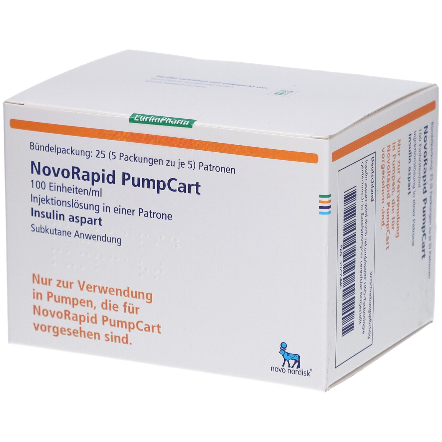 NOVORAPID PumpCart 100 E/ml Inj.-Lsg.i.e.Patrone