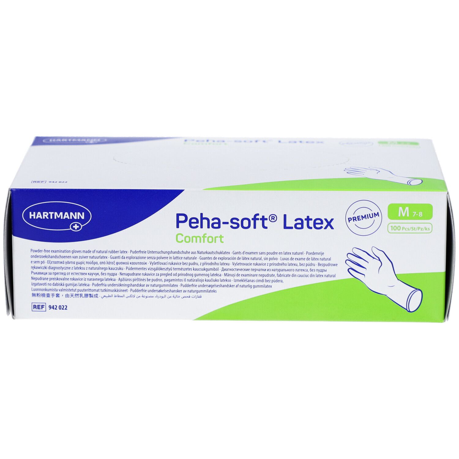 Peha-soft® Latex Comfort Untersuchungshandschuhe unsteril puderfrei M