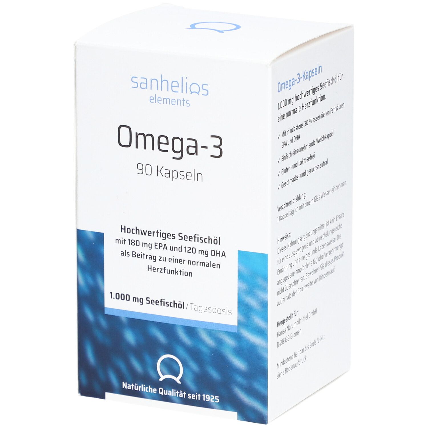 Sanhelios Omega-3 Kapseln 1000 90 St