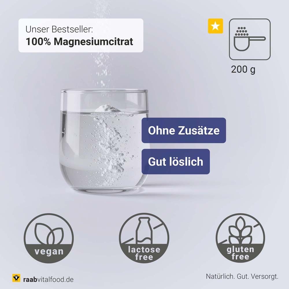 Raab Vitalfood® Magnesiumcitrat Pulver