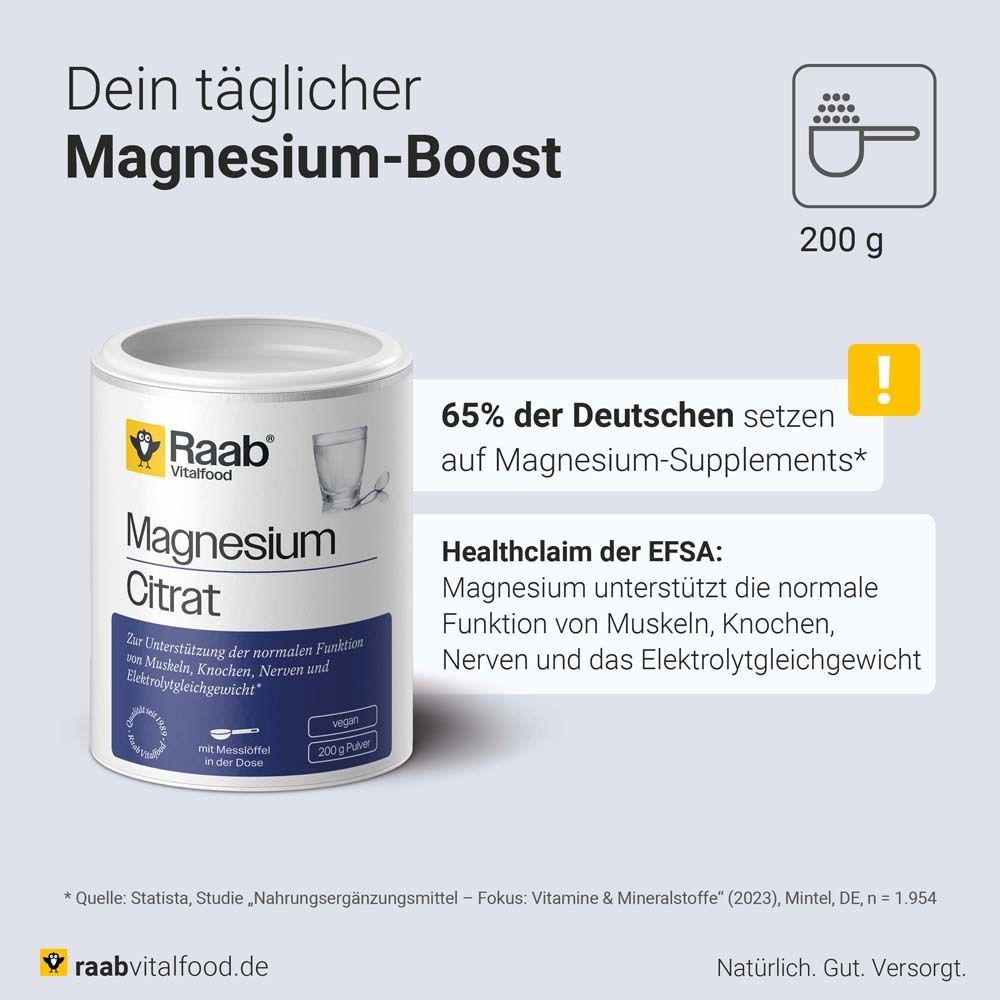 Raab Vitalfood® Magnesiumcitrat Pulver