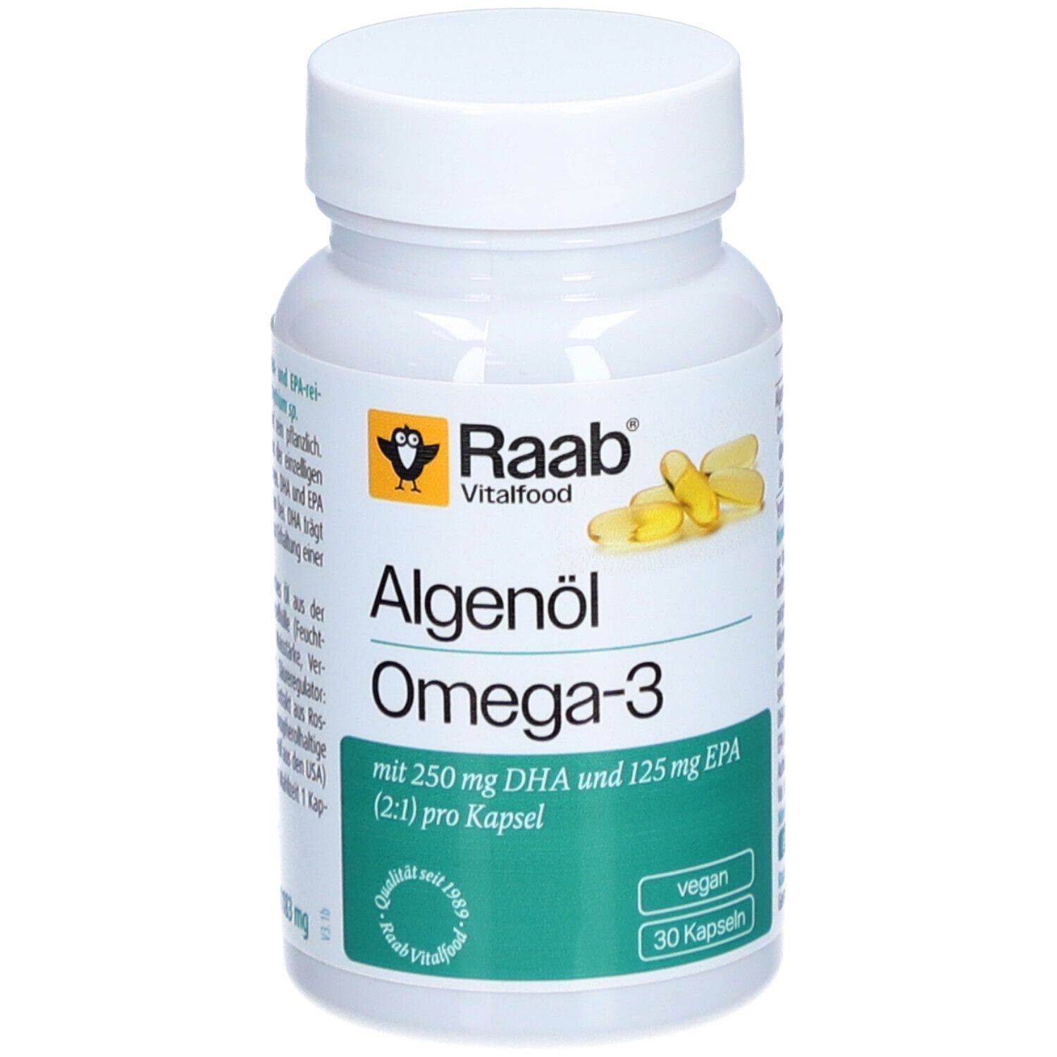 Raab Vitalfood Algenöl Omega-3 Kapseln