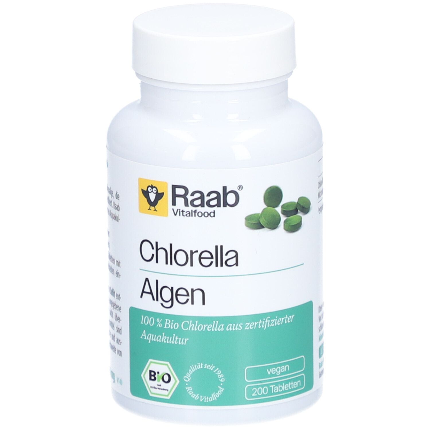 Raab Vitalfood Chlorella Bio Tabletten 200 St