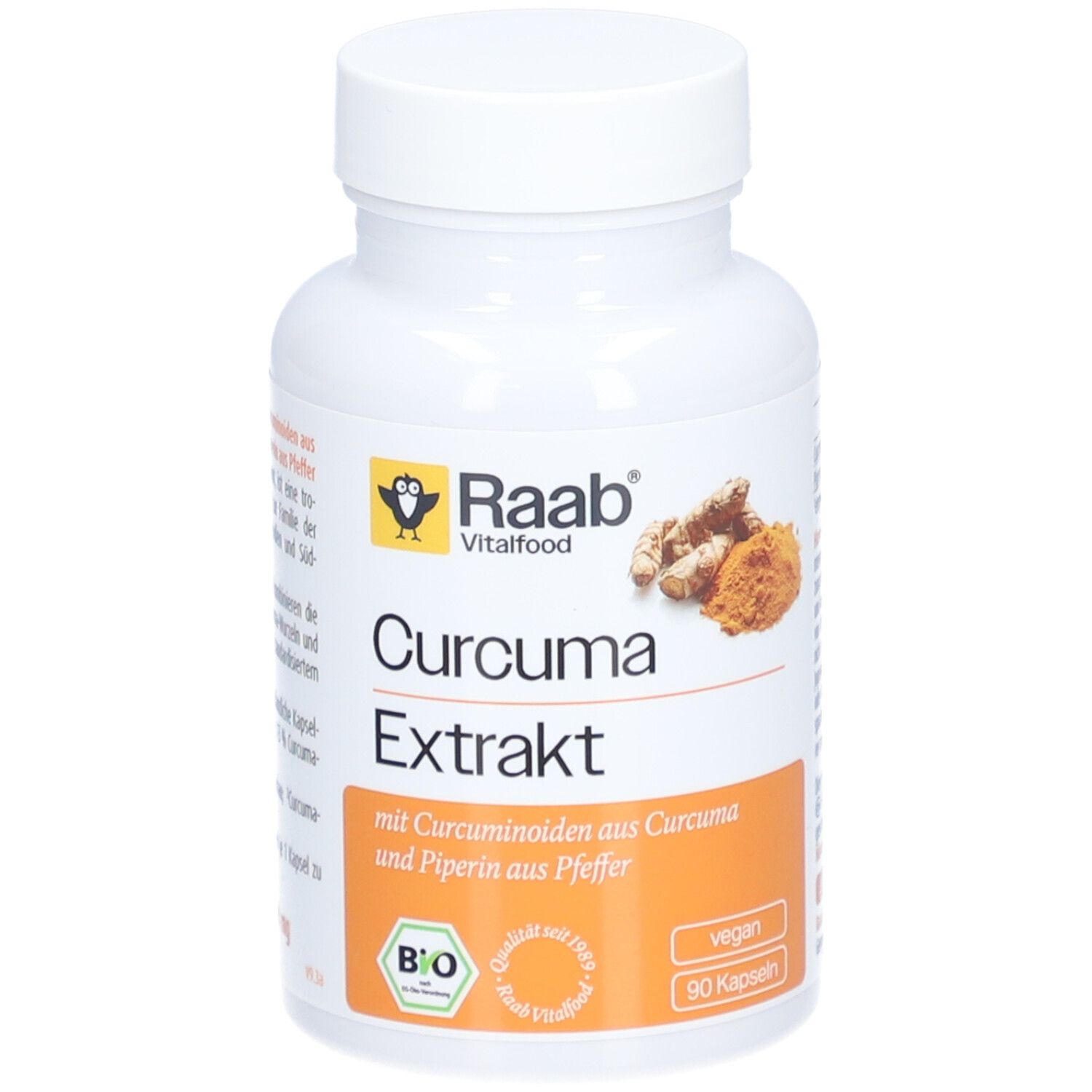 Raab Vitalfood Curcuma Extrakt Bio Kapseln 90 St