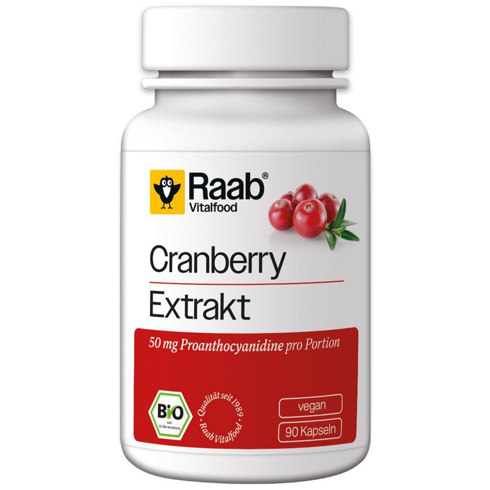 Raab Vitalfood® Bio Cranberry Extrakt Kapseln