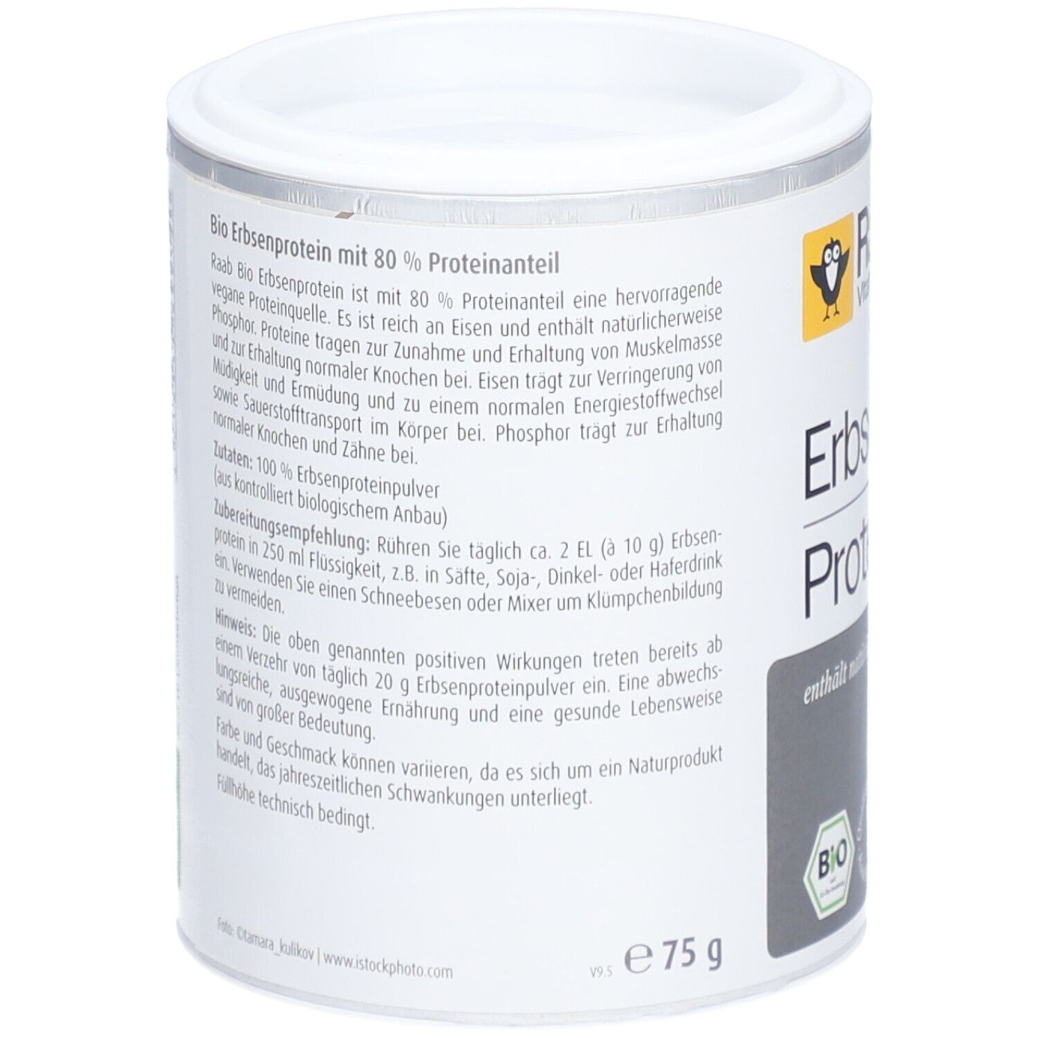 Raab® Bio Erbsenprotein Pulver