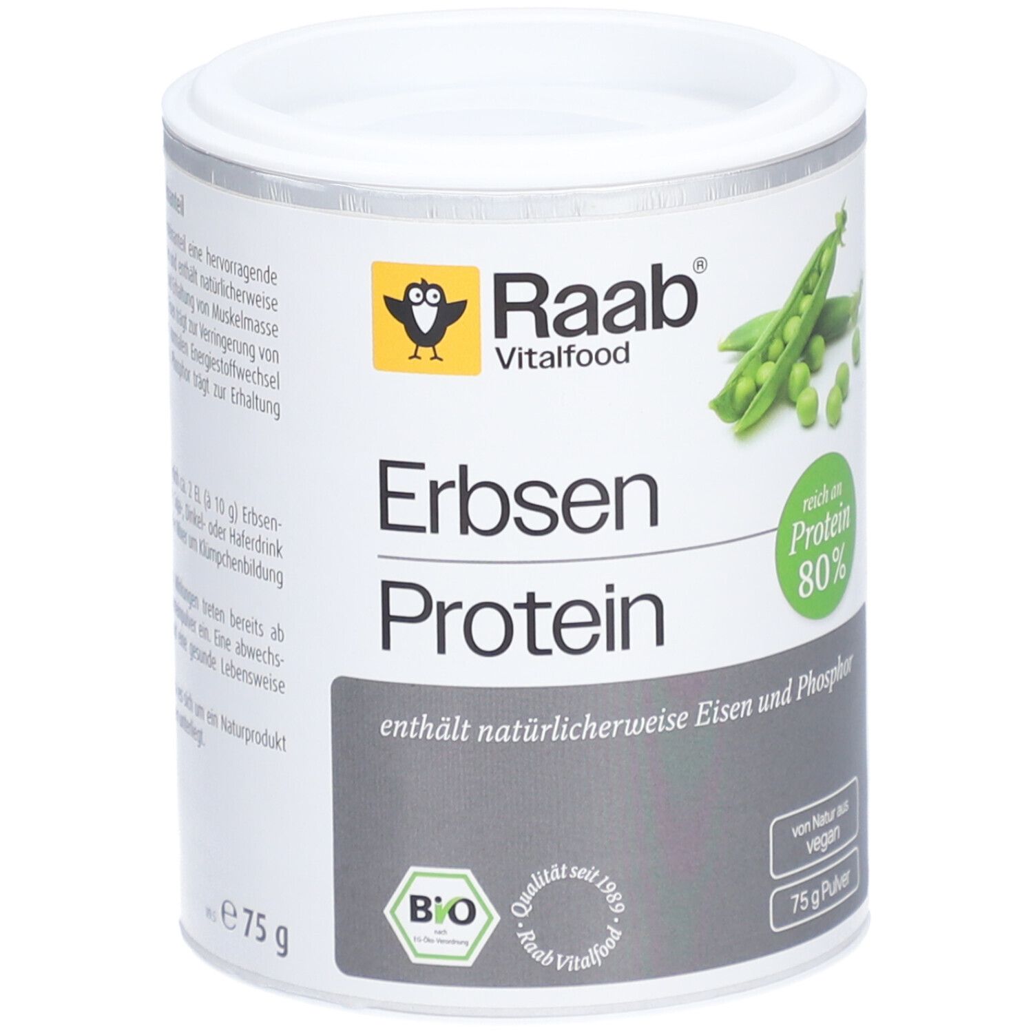 Raab® Bio Erbsenprotein Pulver
