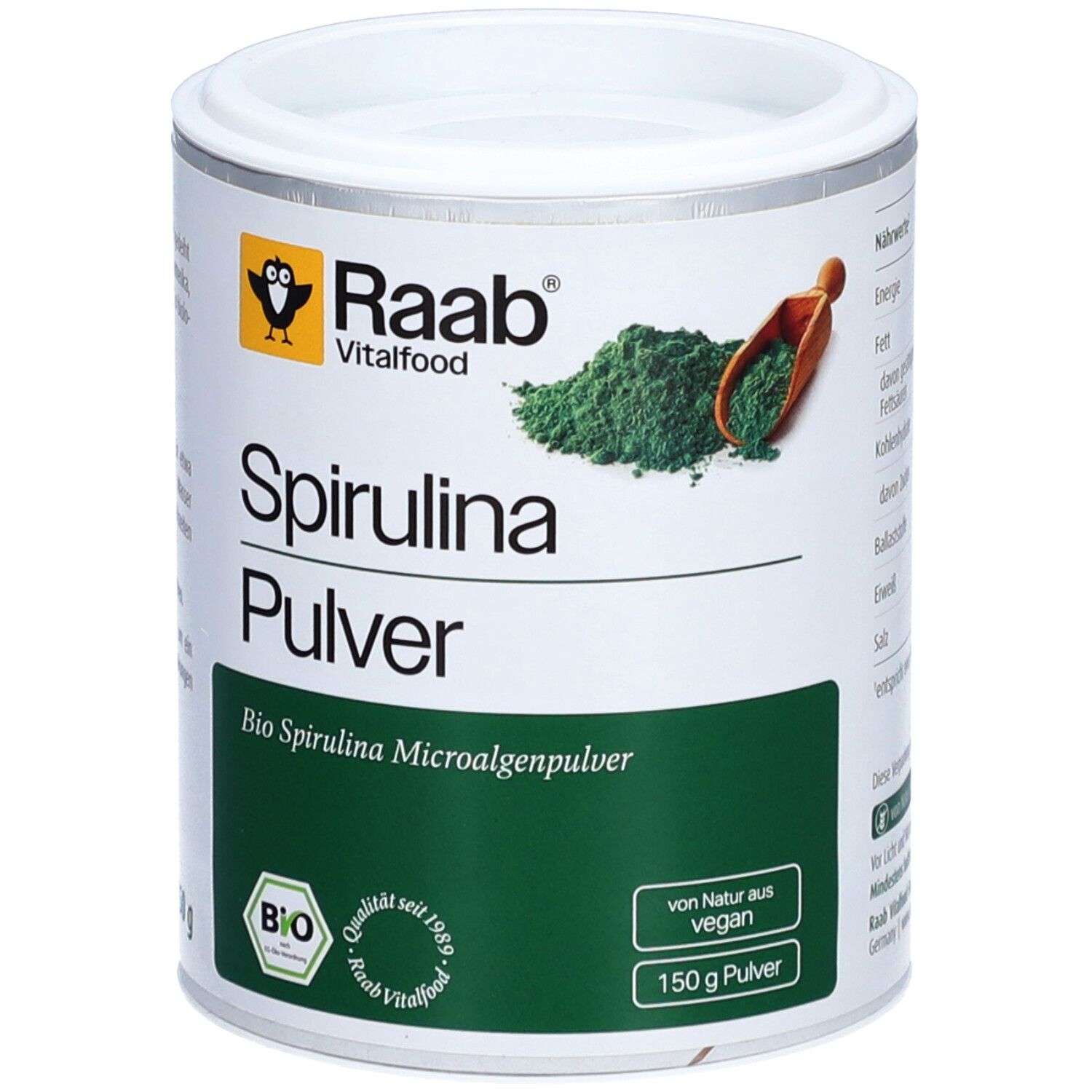 Raab Vitalfood Spirulina Bio Pulver 150 g