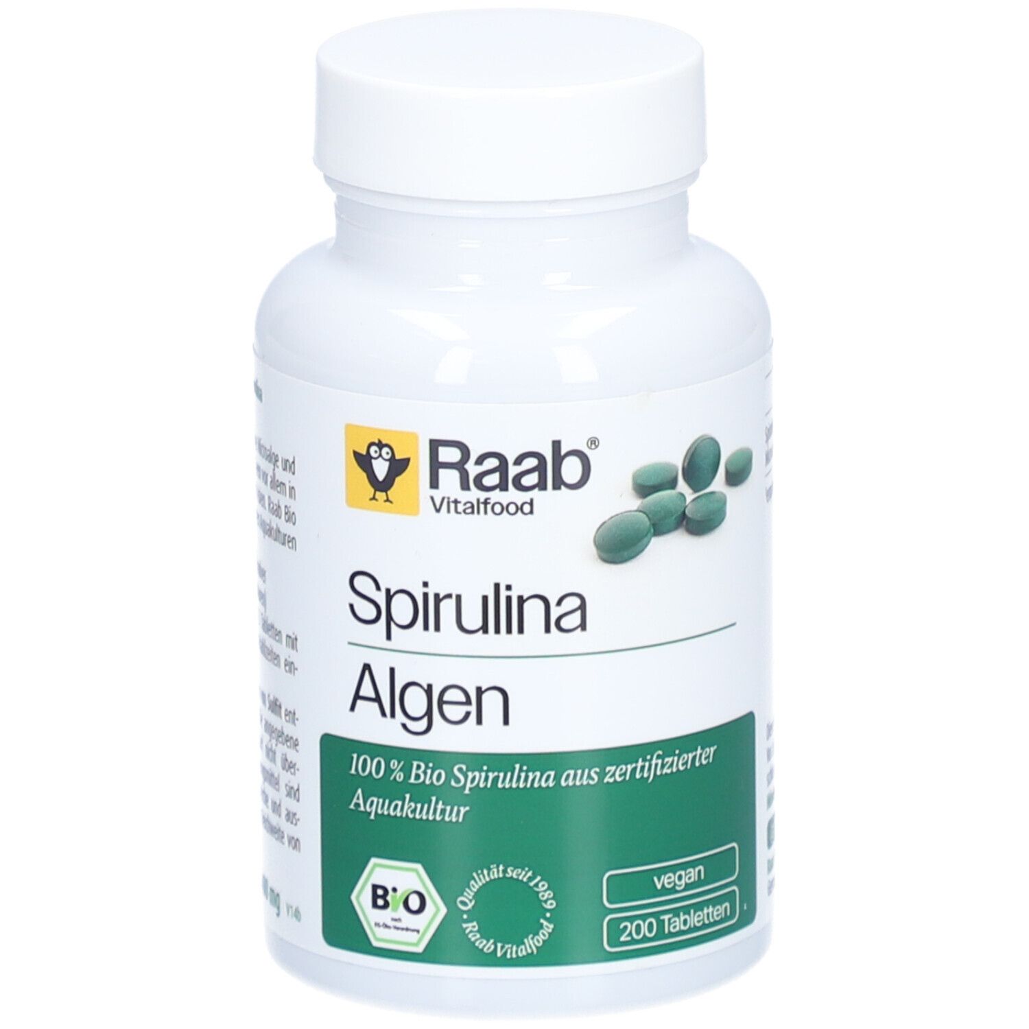 Raab Vitalfood Spirulina Bio Tabletten 200 St