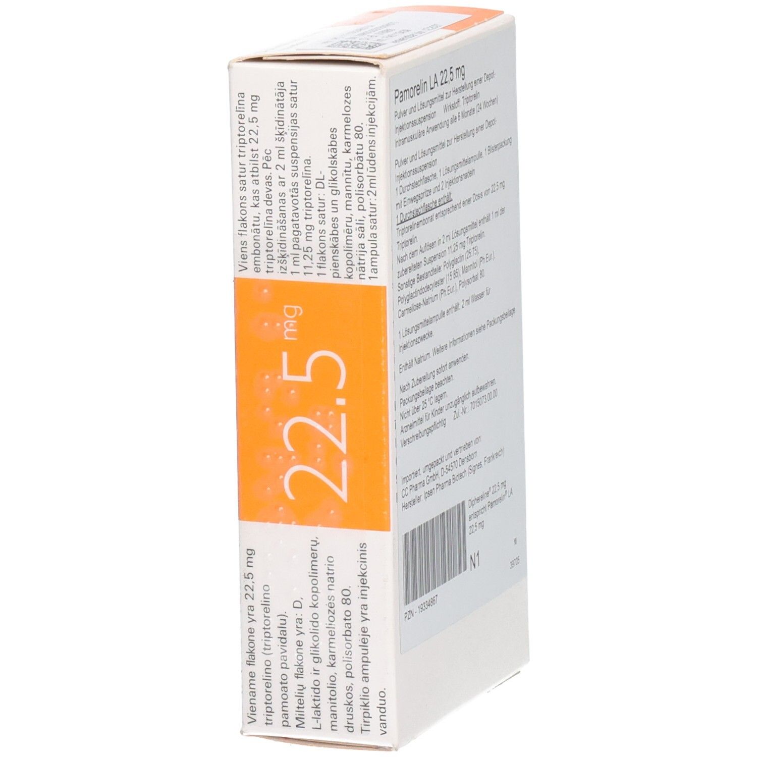 PAMORELIN LA 22,5 mg P.u.LM z.H.e.Depot-Inj.Susp.