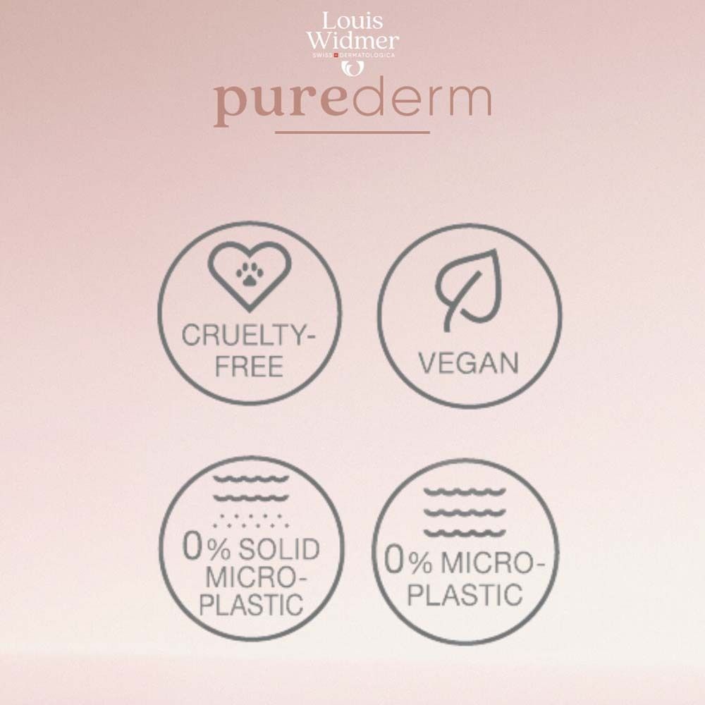 Symbole: Cruelty-free, Vegan, 0% Mikroplastik, 0% feste Mikropartikel.